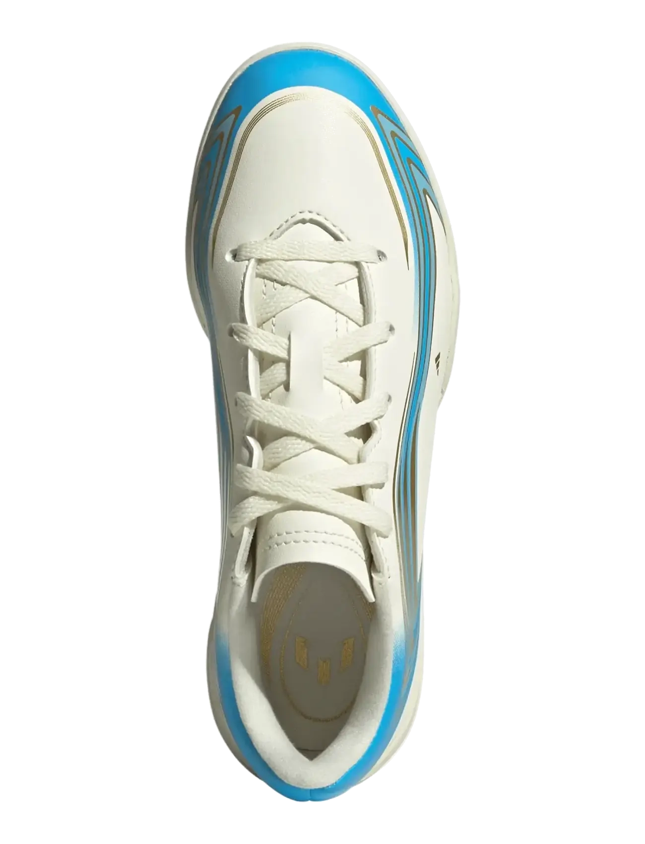 adidas Performance - F50 MESSI CLUB TF J - fodboldstøvler - ivory/seblbu/iceblu - 4