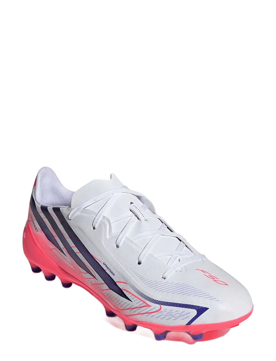 adidas Performance - F50 HYPERFAST LEAGUE AG J - fodboldstøvler - ftwwht/solpur/soltur - 0