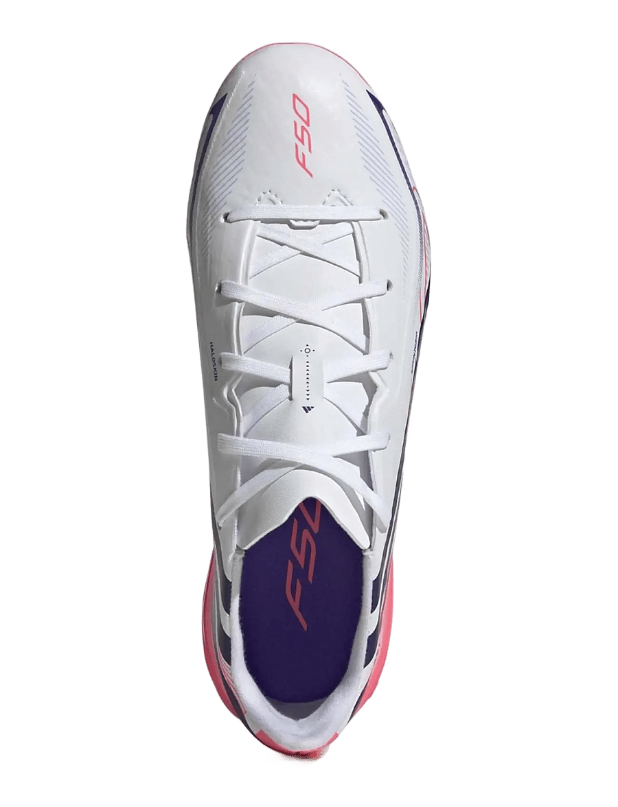 adidas Performance - F50 HYPERFAST LEAGUE AG J - fodboldstøvler - ftwwht/solpur/soltur - 3