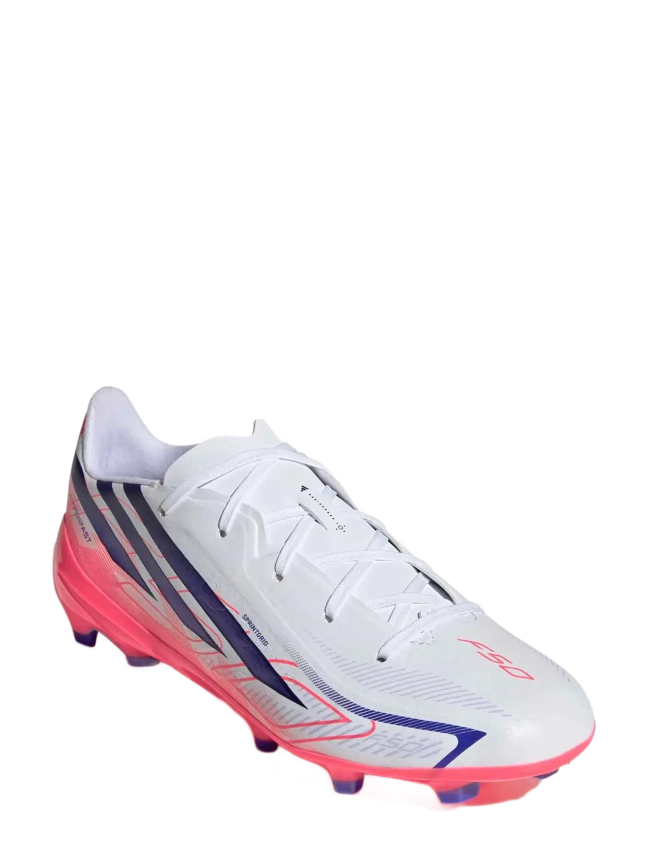 adidas Performance F50 Hyperfast League Fg J, Børn, Fodboldstøvler til Fast Underlag, Hvid, Str: 36