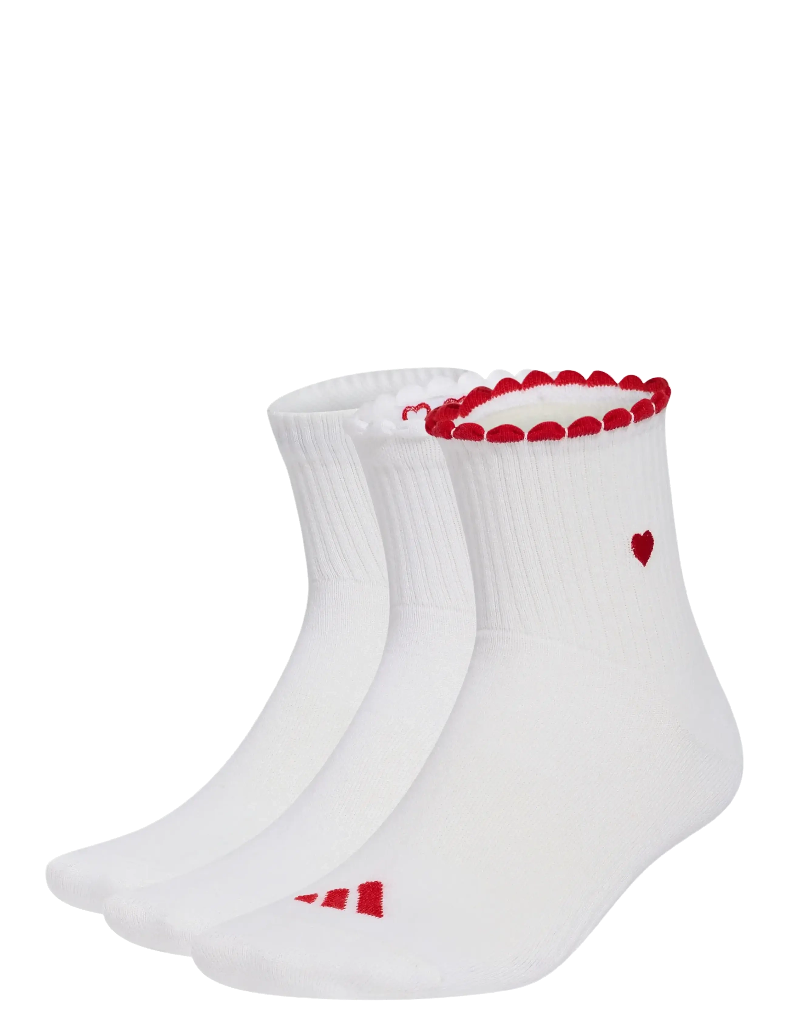 adidas Performance Wms Gfx Sock 3P, 40-42, White, Sport Underwear > Sport Socks, Dame