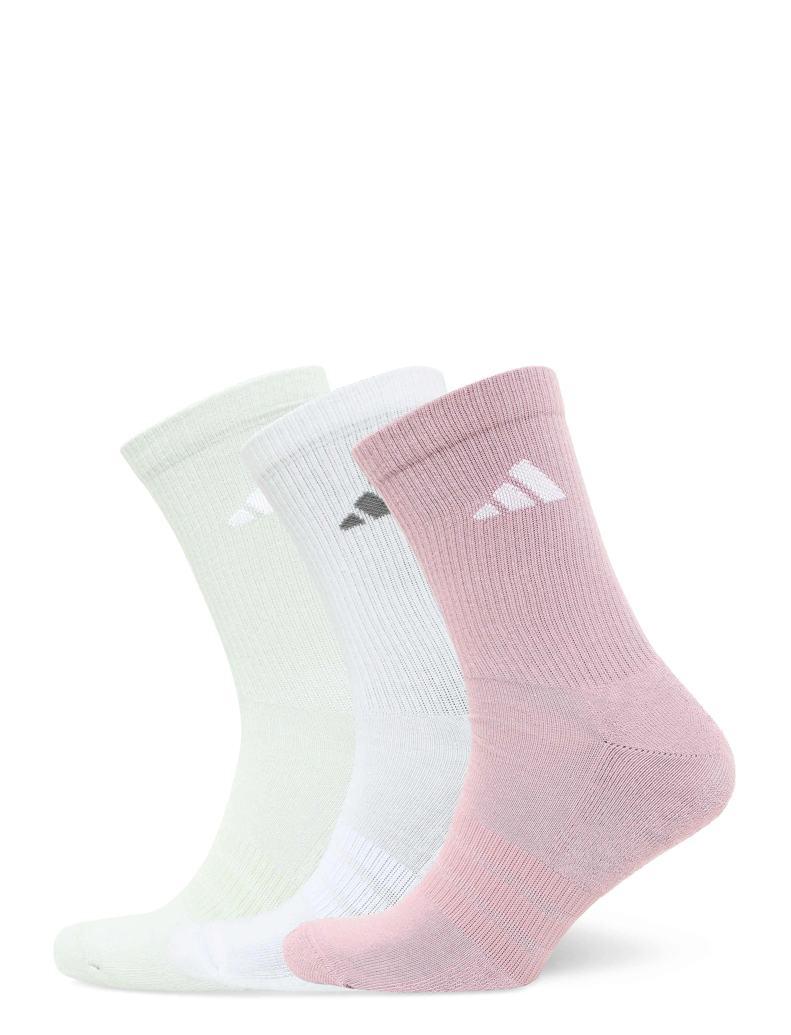 adidas Performance C ESS CRW 3P - Visa allt - MAGMAU/WHITE/HALGRN/G / pink/rose