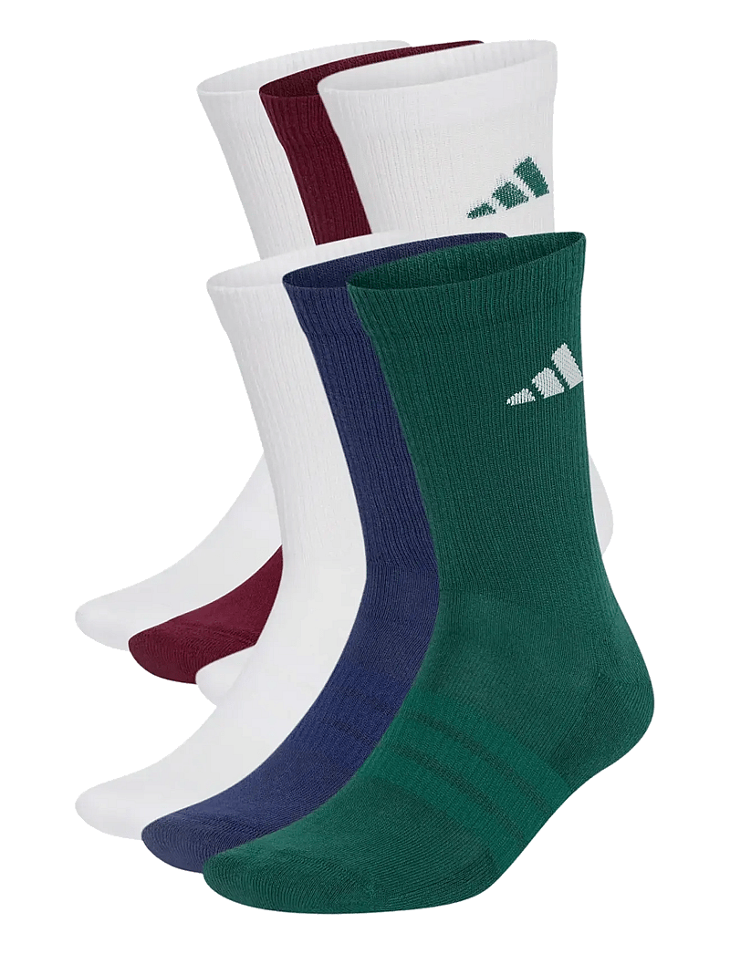 adidas Performance - C ESS CRW 6PP - strümpfe - white/dkblue/maroon/c - 0