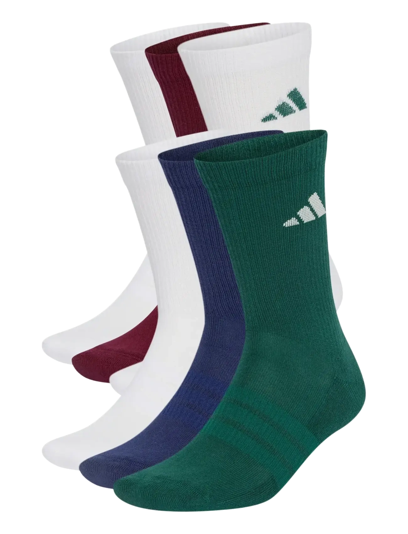 adidas Performance C ESS CRW 6PP - Socken - WHITE/DKBLUE/MAROON/C / multi