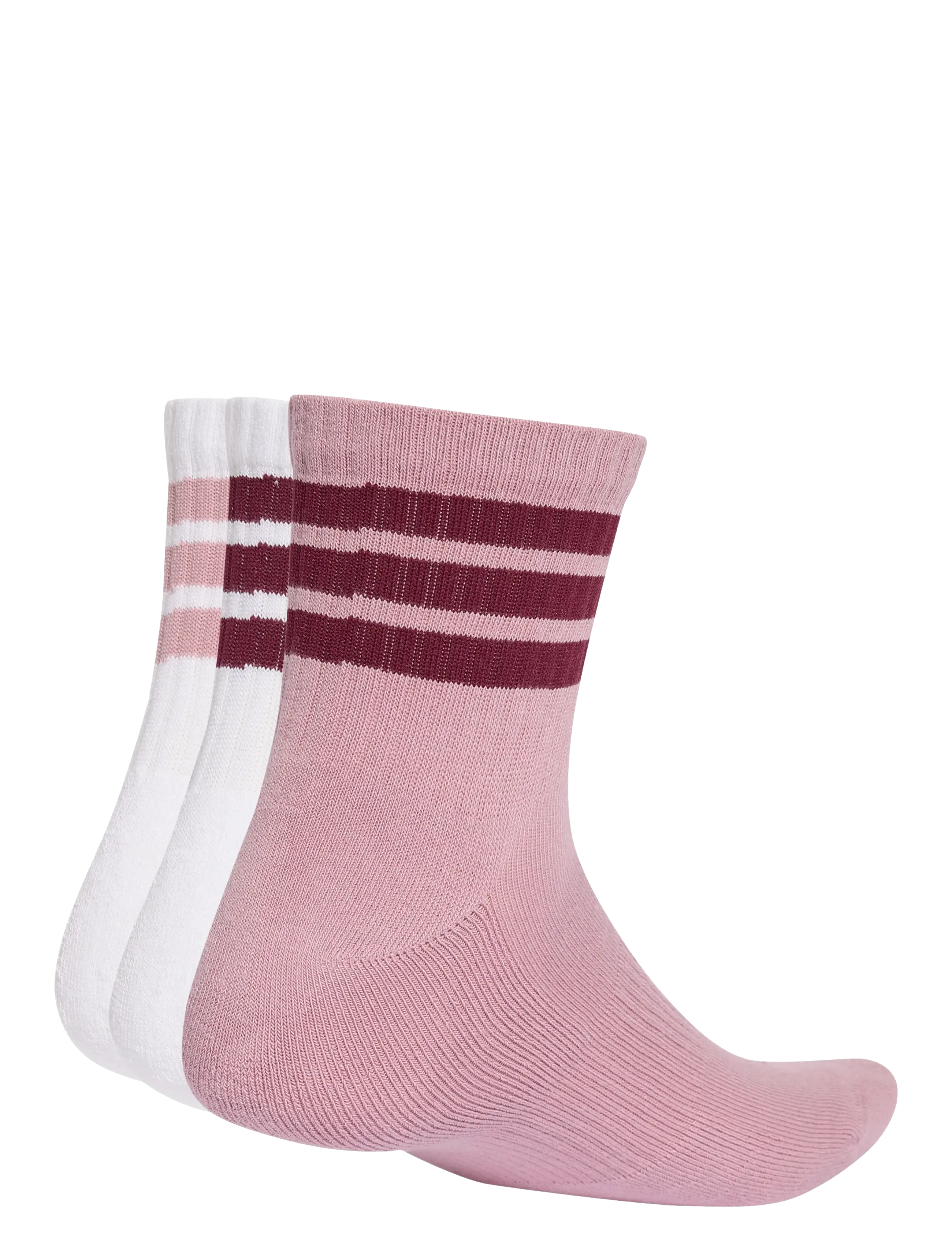 adidas Performance - 3S ESS C MID 3P - träningsstrumpor - white/magmau/maroon - 1