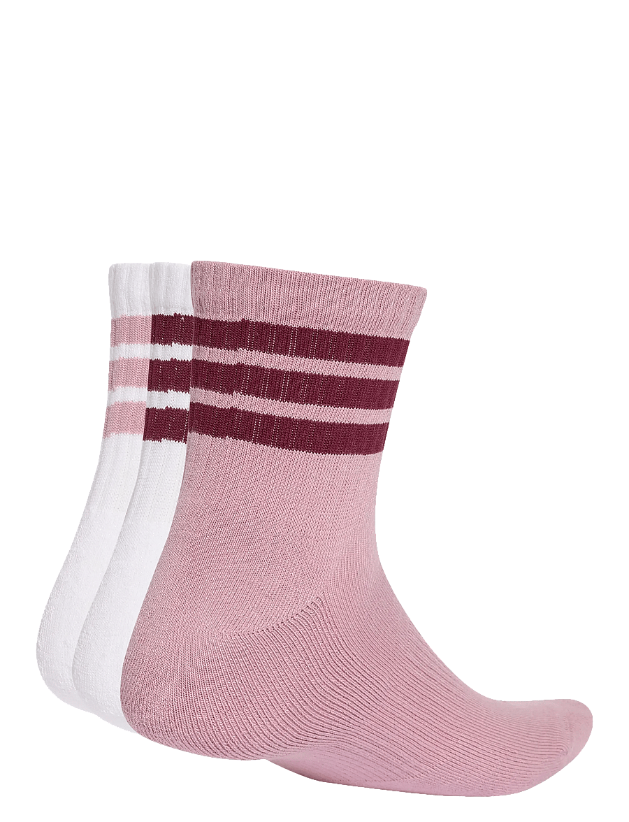 adidas Performance - 3S ESS C MID 3P - sportstrømper - white/magmau/maroon - 1