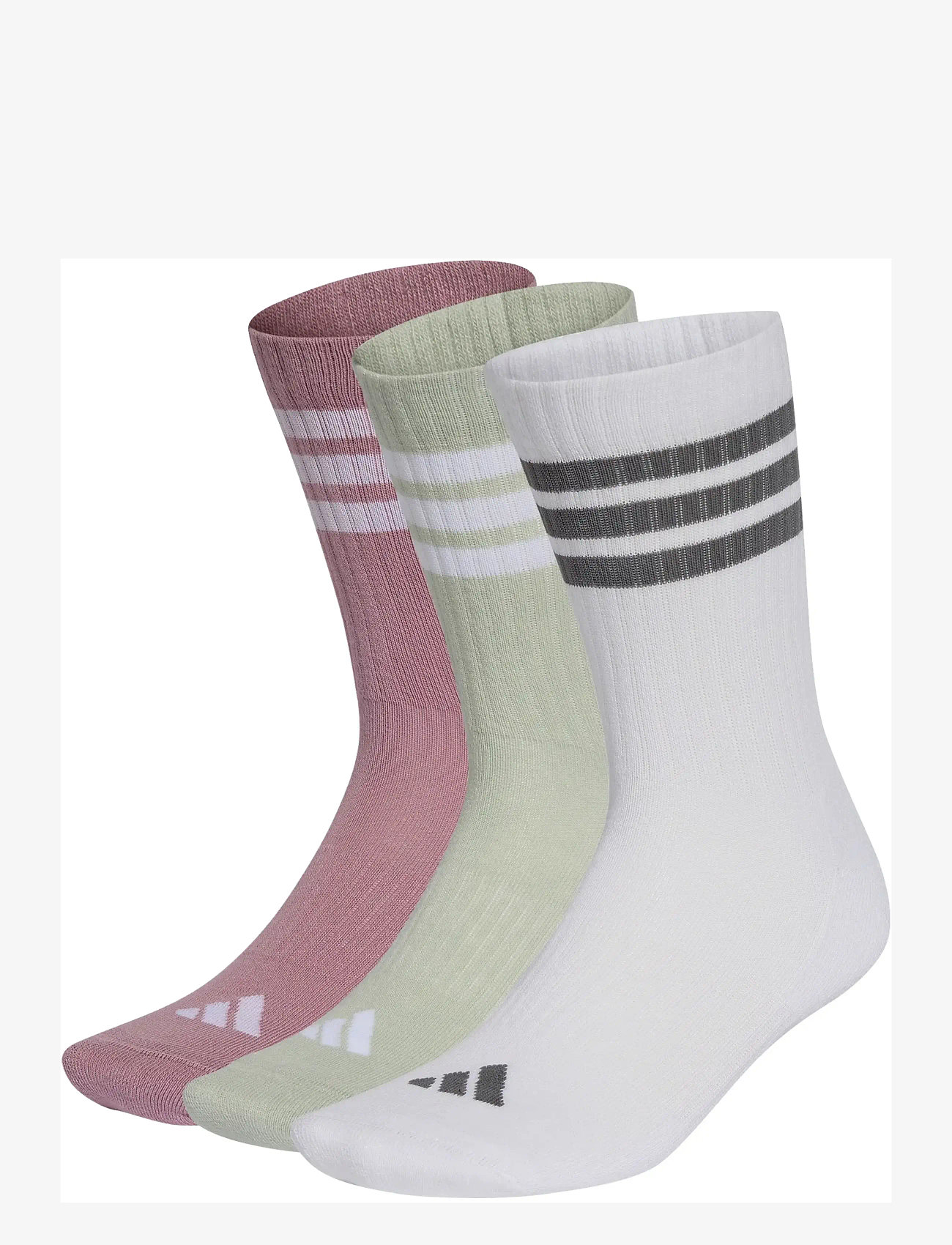 adidas Performance - 3S ESS C CRW 3P - spordisokid - magmau/white/halgrn/g - 0