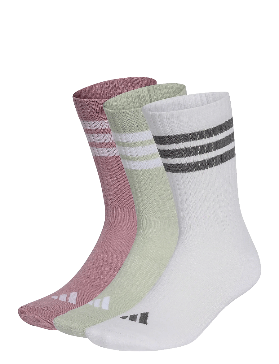 adidas Performance - 3S ESS C CRW 3P - strümpfe - magmau/white/halgrn/g - 0