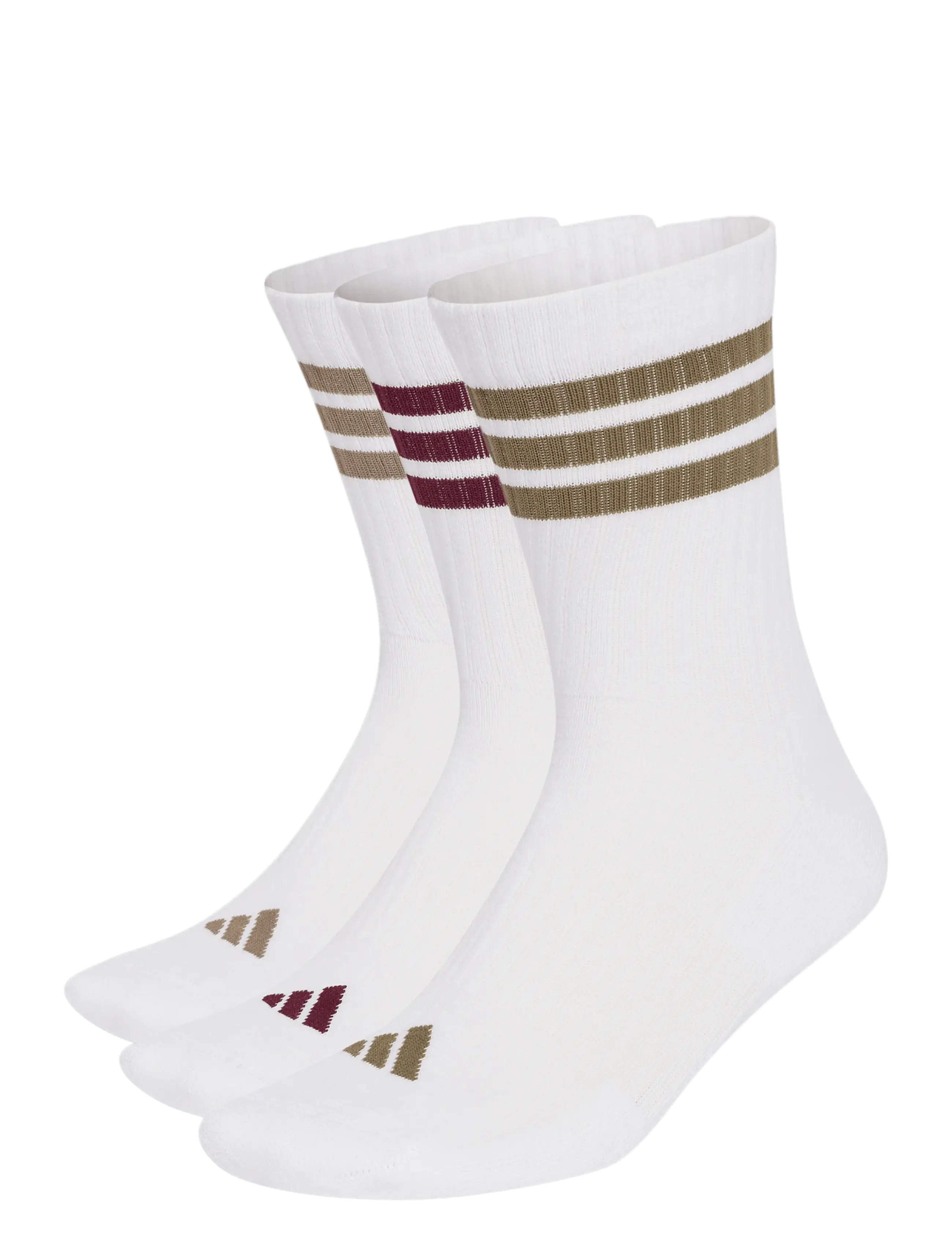 adidas Performance 3S ESS C CRW 3P - Visa allt - WHITE/OLISTR/KHASIX/M / white