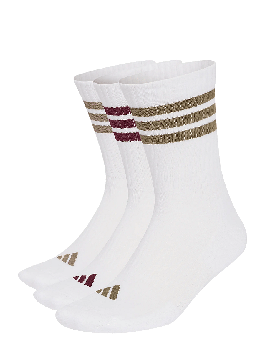 adidas Performance - 3S ESS C CRW 3P - strümpfe - white/olistr/khasix/m - 0