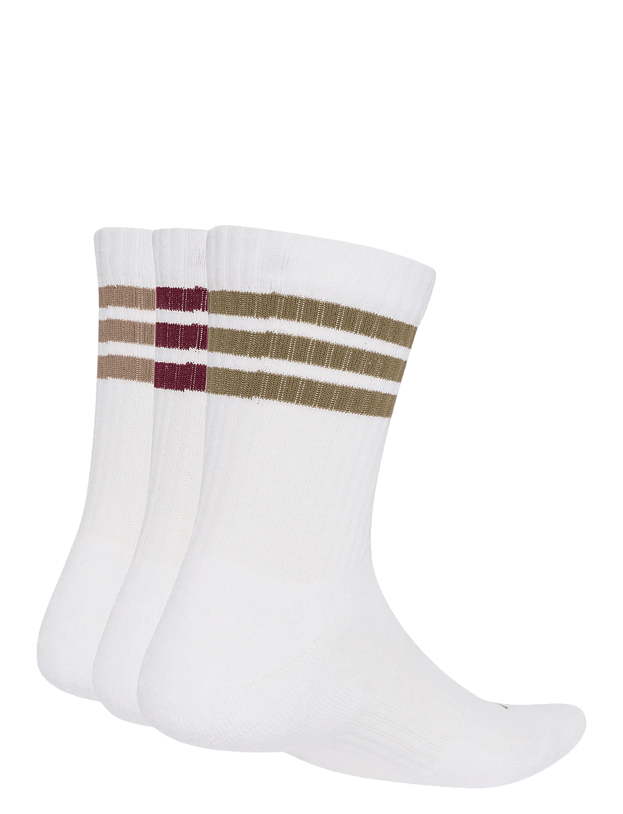 adidas Performance - 3S ESS C CRW 3P - strümpfe - white/olistr/khasix/m - 1