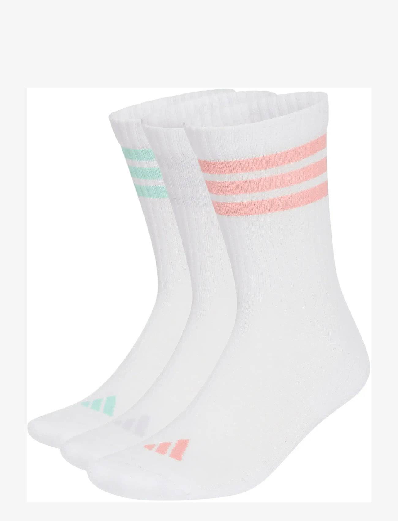 adidas Performance - 3S ESS C CRW 3P - träningsstrumpor - white/sefrtu/clemin/f - 0