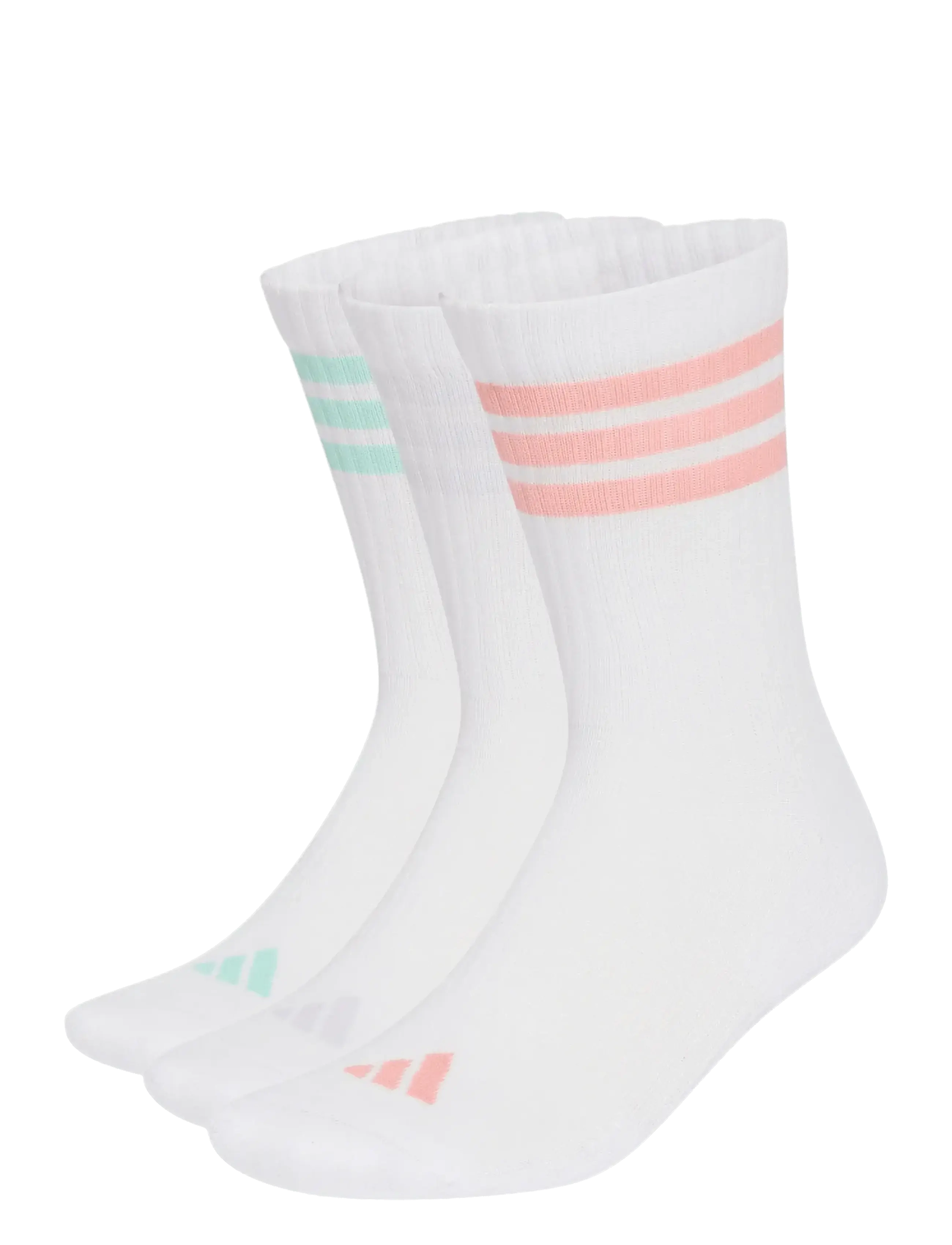 adidas Performance 3S ESS C CRW 3P - Underkläder - WHITE/SEFRTU/CLEMIN/F / white