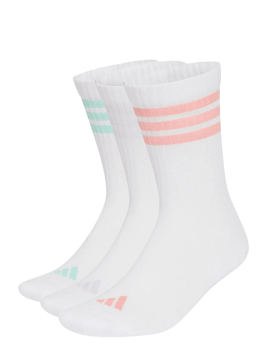 adidas Performance - 3S ESS C CRW 3P - strümpfe - white/sefrtu/clemin/f - 0