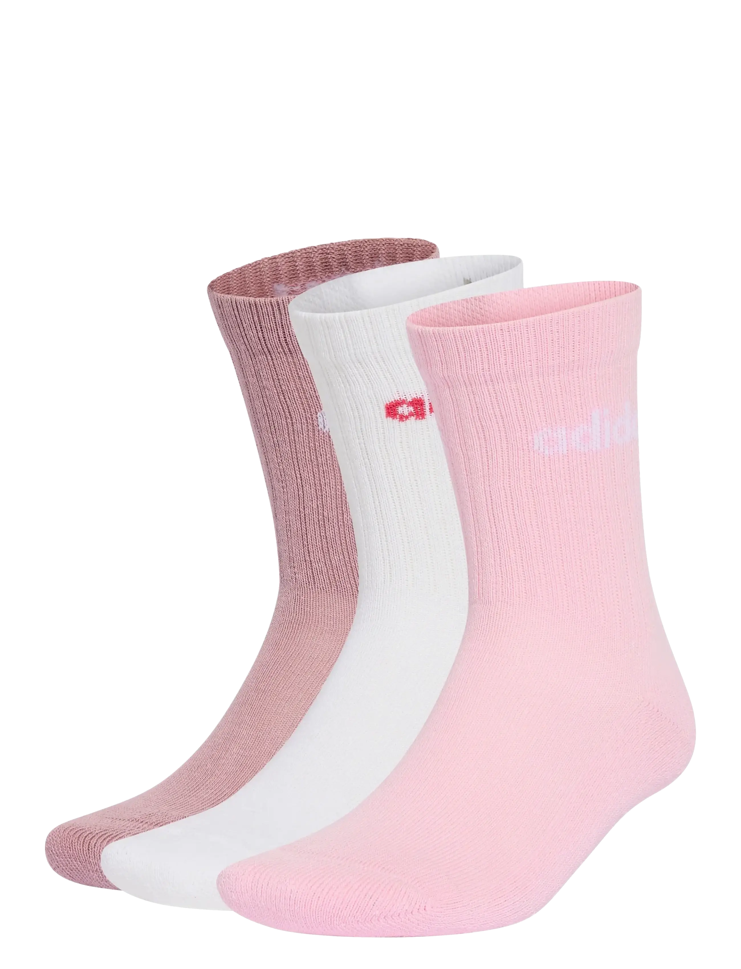 adidas Performance C Lin Crew 3P, Mænd, Crew Sokker, Pink, Str: 37-39