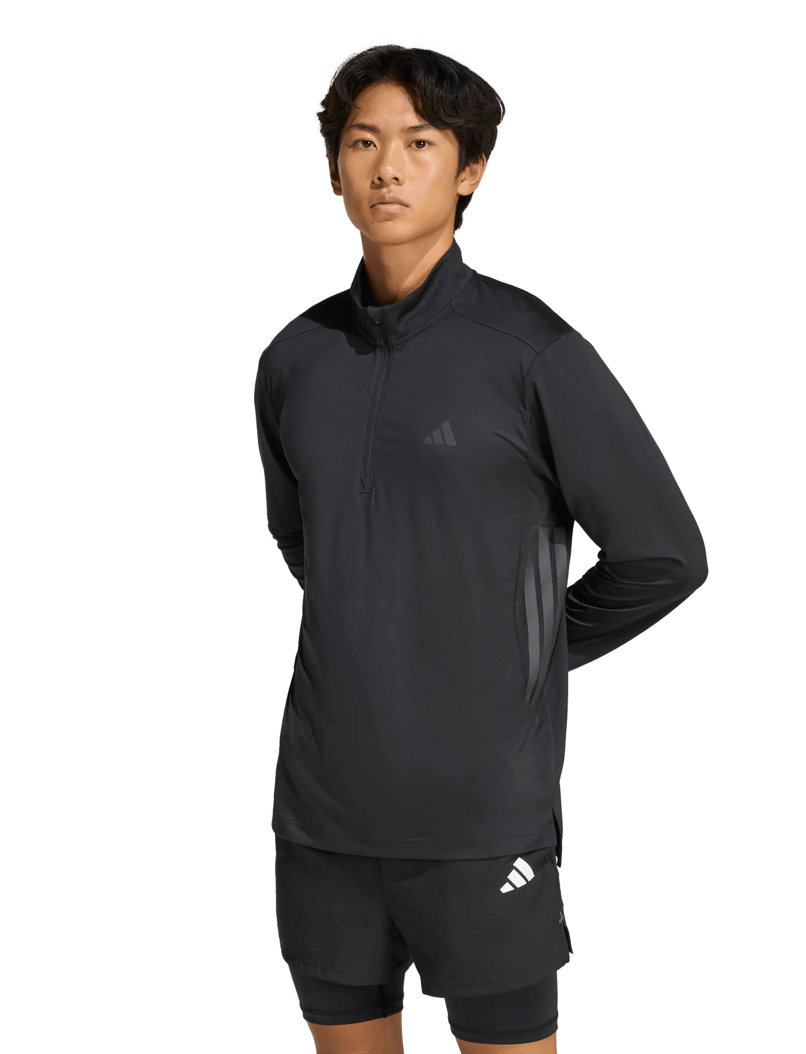 adidas Performance - TECHESS 1/4 ZIP - kampsunid ja vahekihid - black - 3