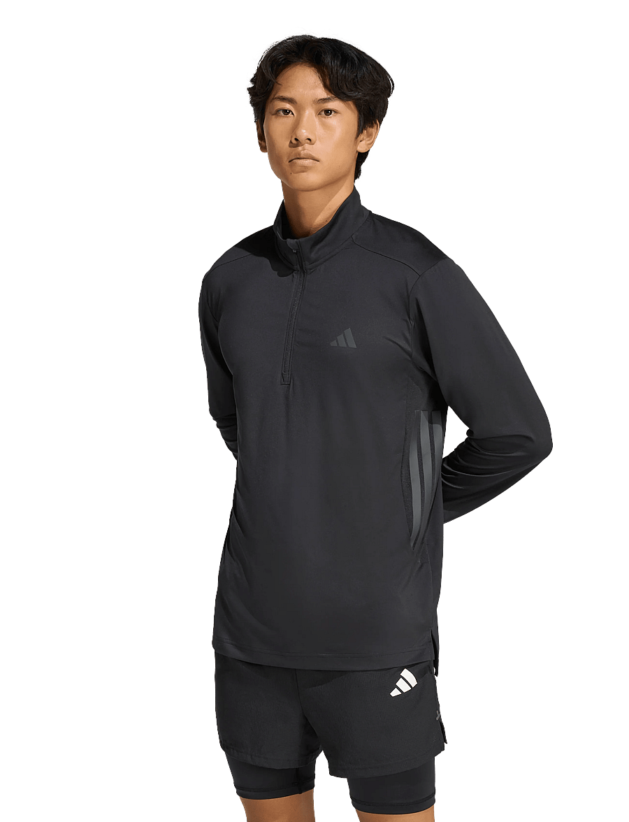 adidas Performance - TECHESS 1/4 ZIP - kampsunid ja vahekihid - black - 3