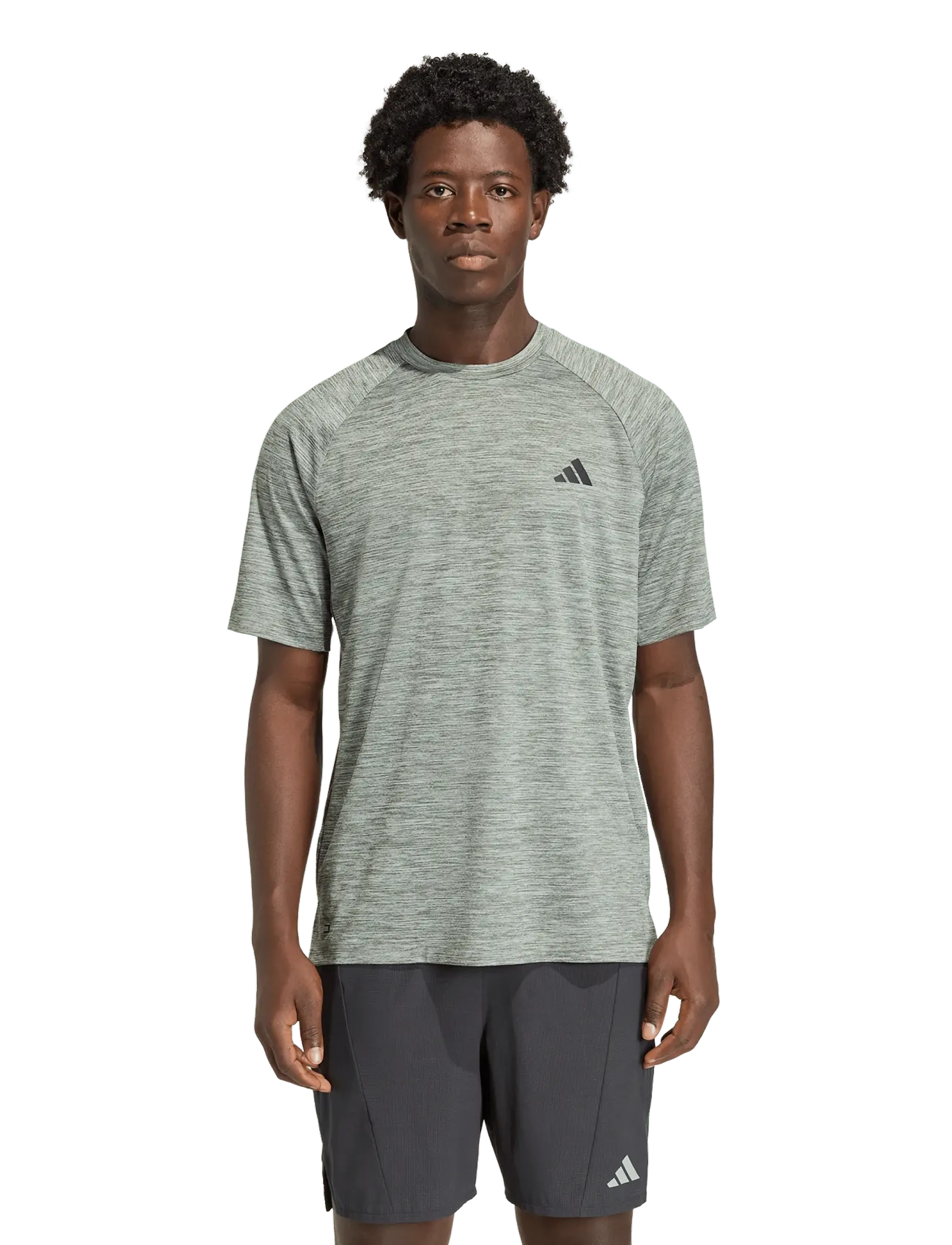 adidas Performance - TECHESS TEE - t-shirts - wosa/carbon - 2