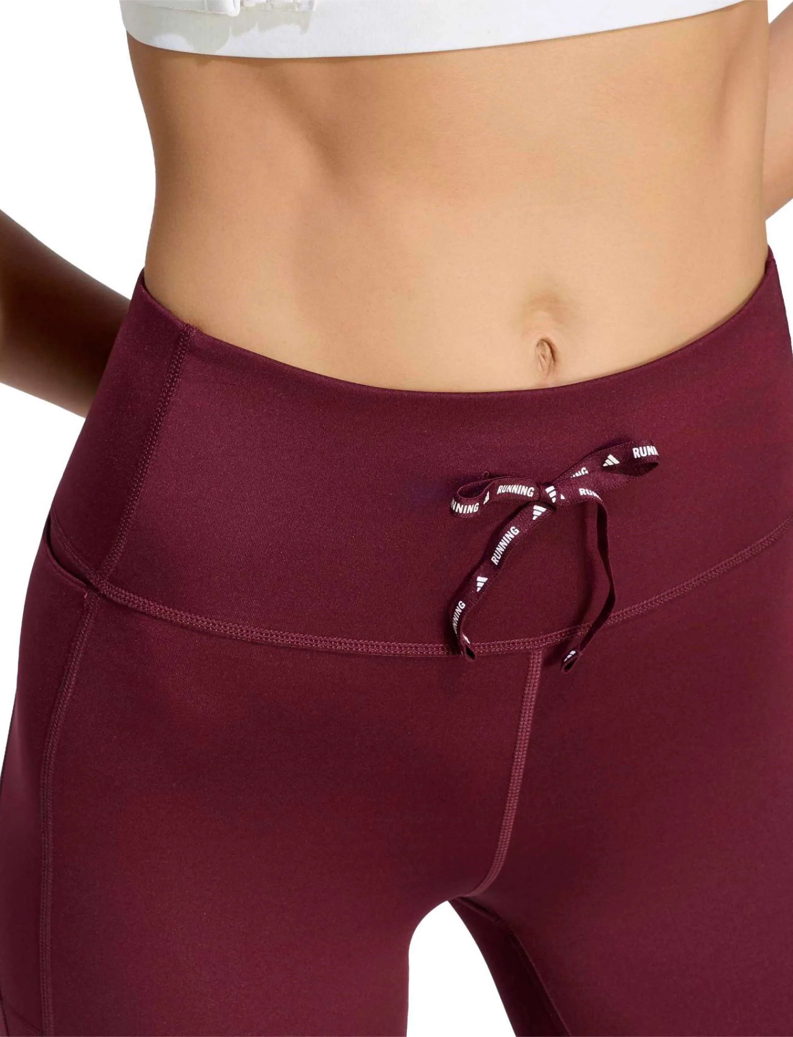 adidas Performance - Run Ess 1/1 L - running tights - maroon - 4