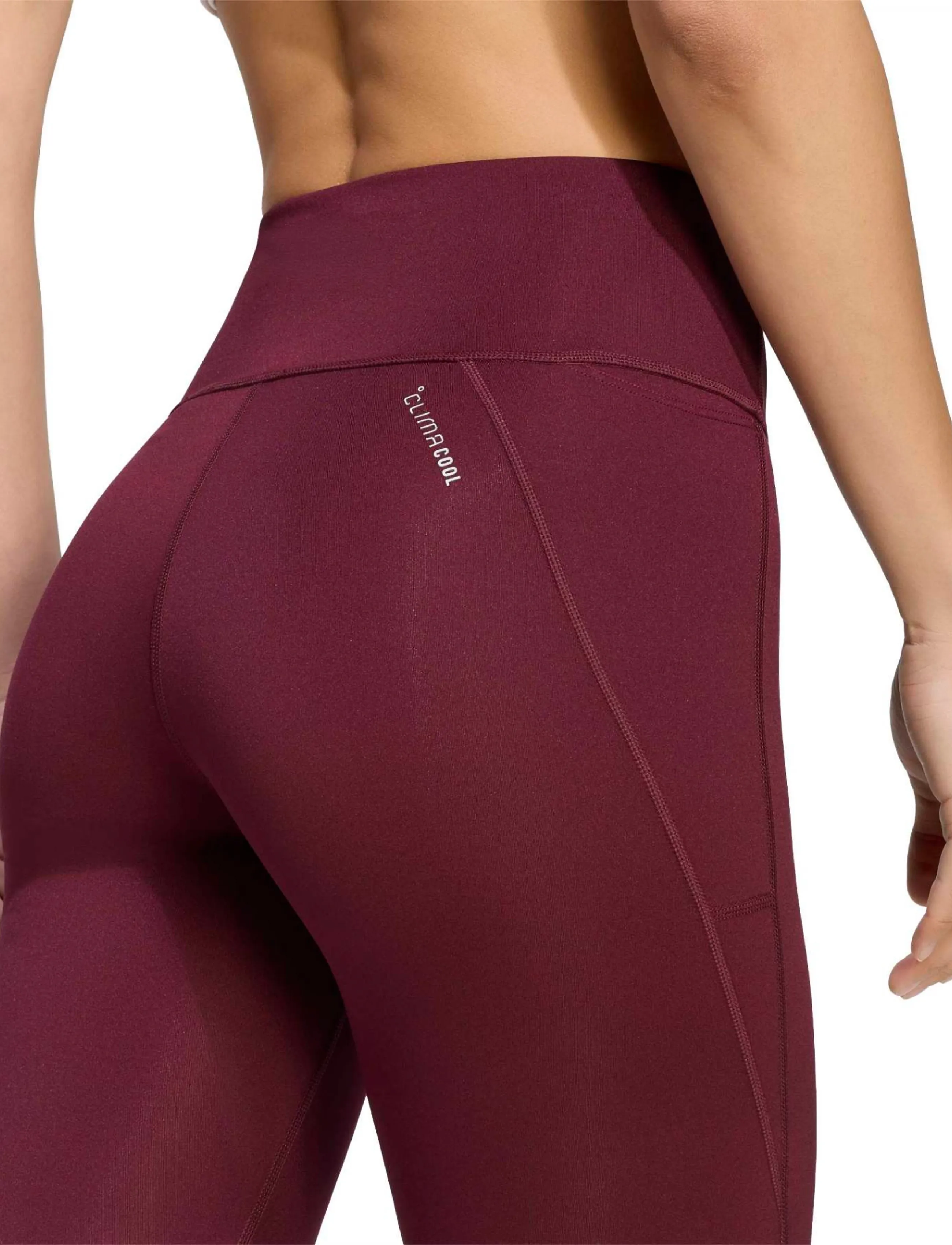 adidas Performance - Run Ess 1/1 L - running tights - maroon - 5