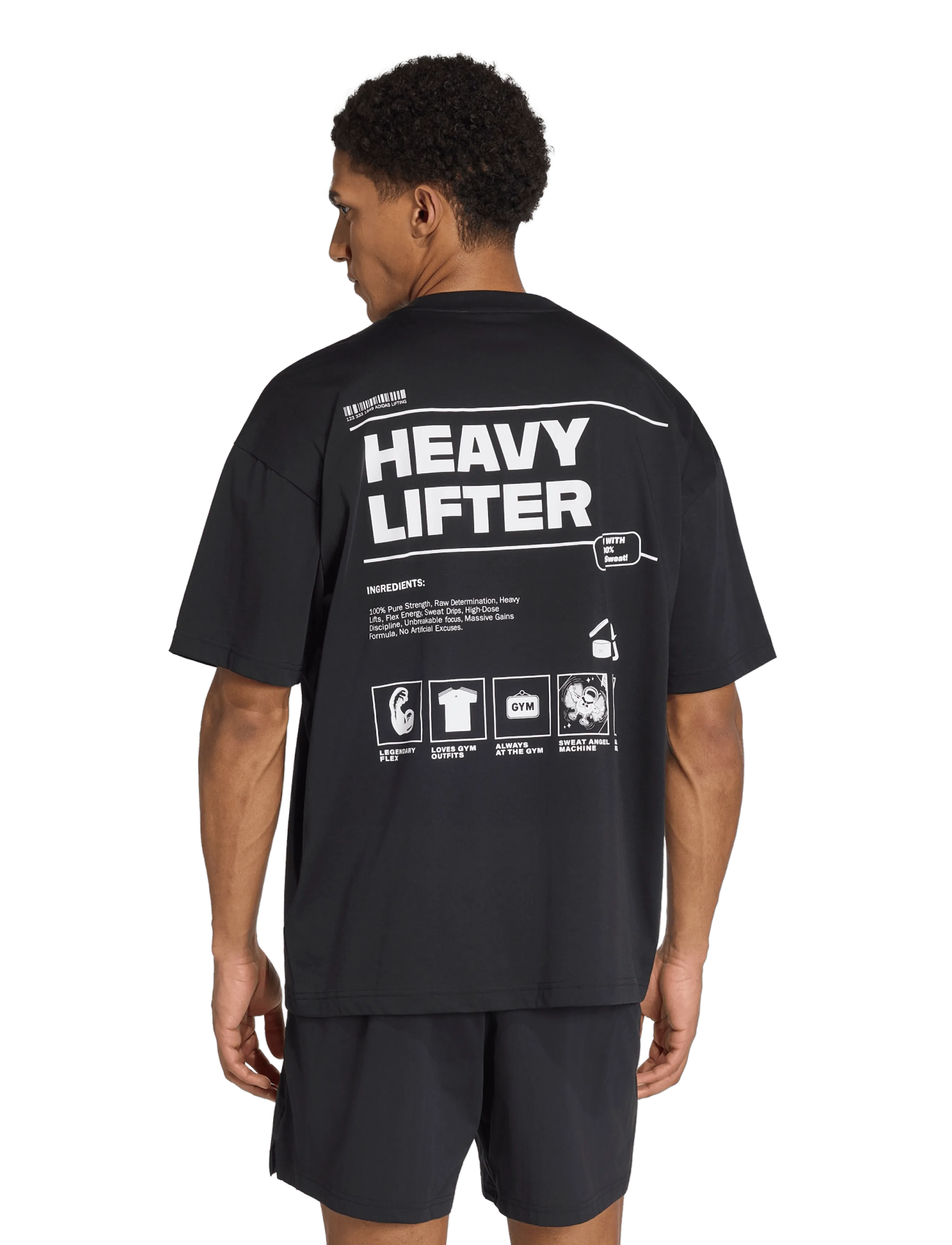 adidas Performance - M FUN TRAIN G T - t-shirts - black - 3