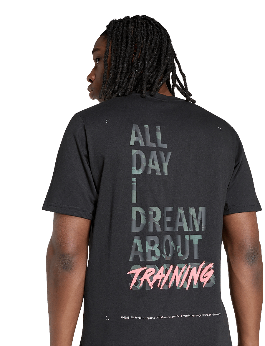 adidas Performance - M CAMO G T - t-shirts - black - 3