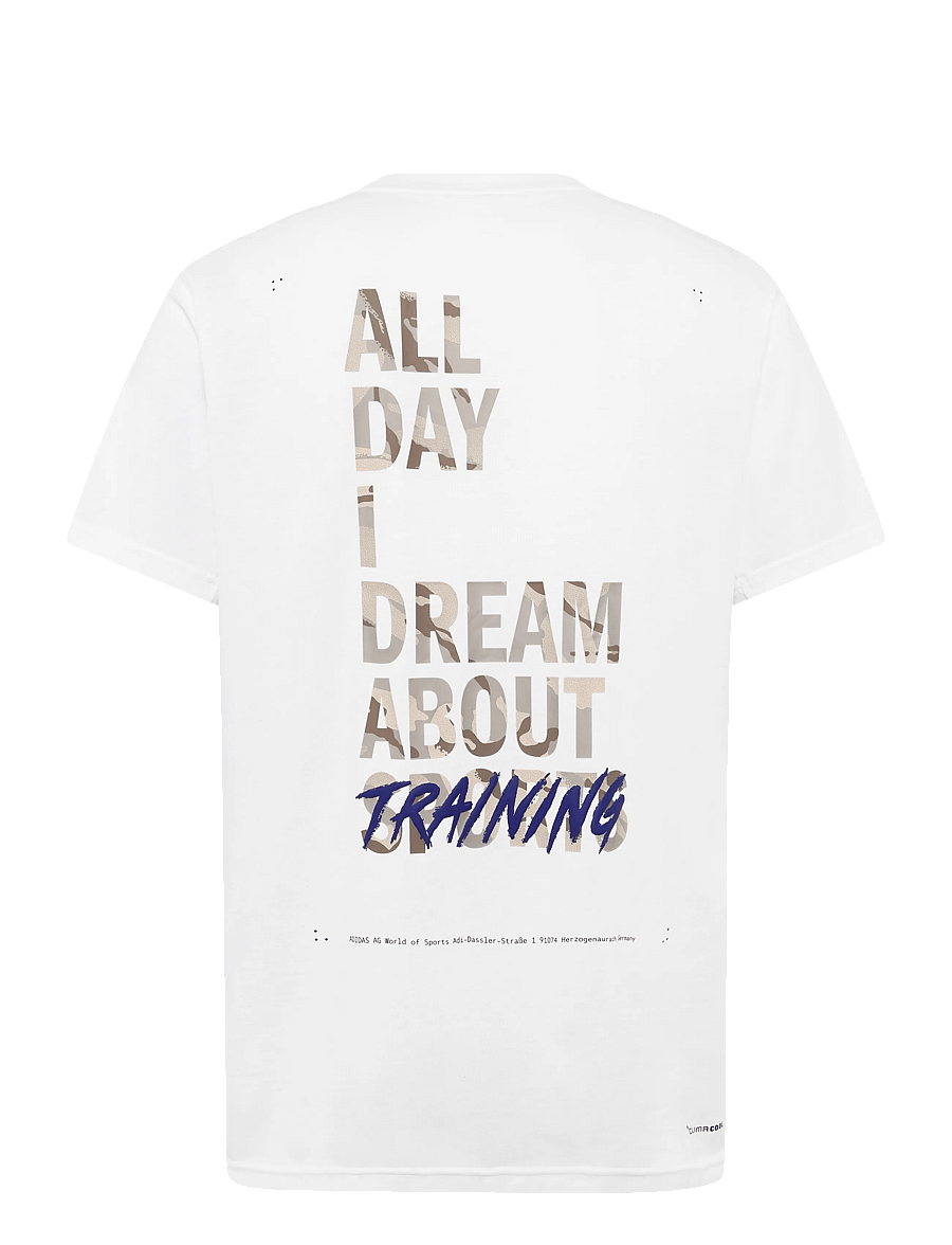 adidas Performance - M CAMO G T - t-shirts - white - 2
