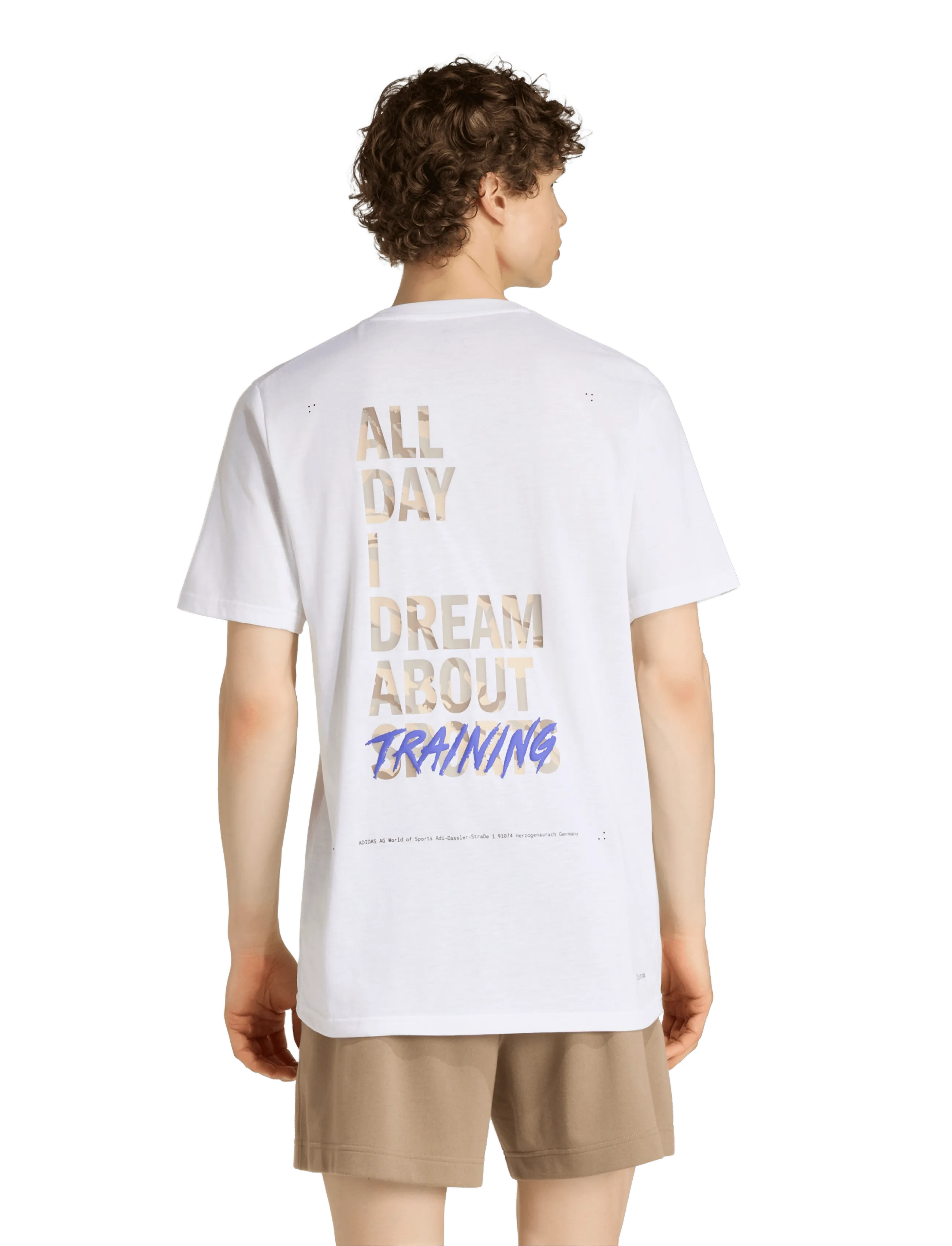 adidas Performance - M CAMO G T - t-shirts - white - 3