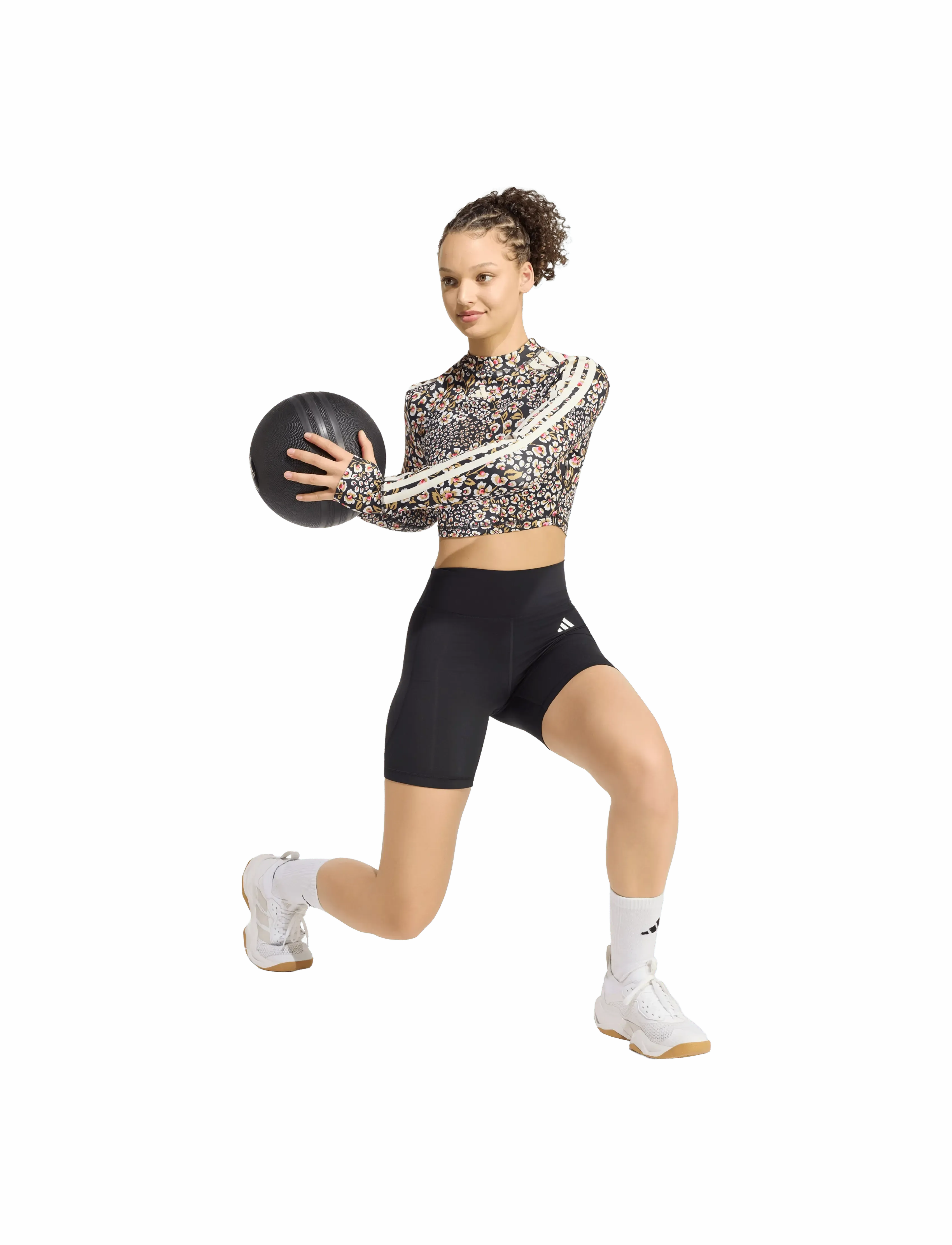 adidas Performance Trn Long Sleeve, XS, Black, Sport Crop Overdele > Sport Long-sleeved Crop Overdele, Dame