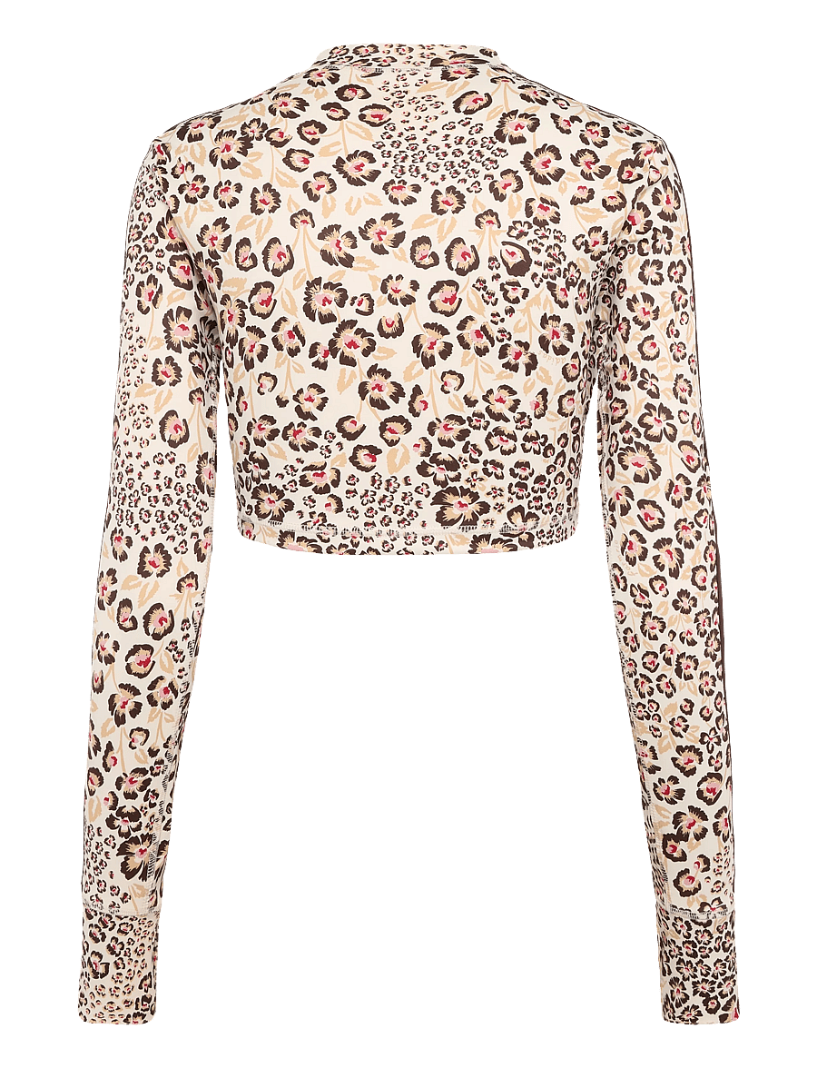 adidas Performance - TRN LONG SLEEVE - crop-tops - ecrtin/shabrn/multco - 2