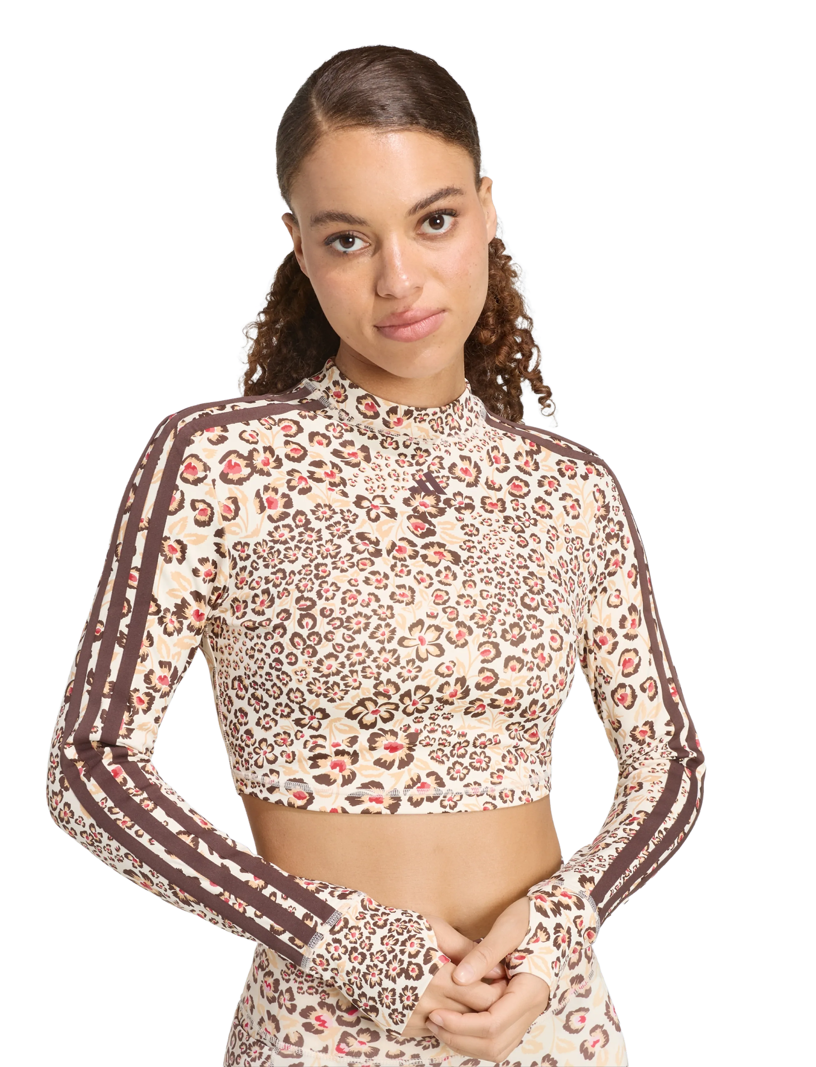 adidas Performance - TRN LONG SLEEVE - ecrtin/shabrn/multco - 3