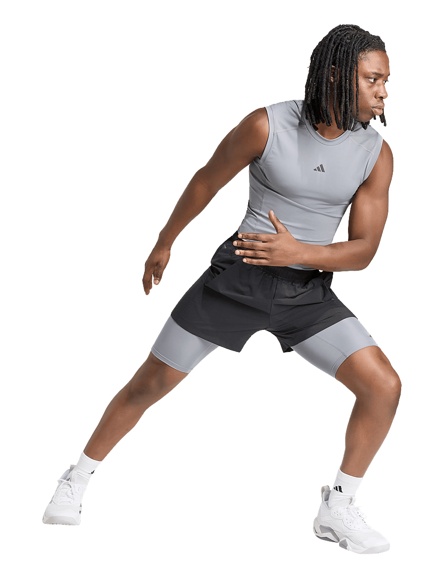 adidas Performance - TF BASE SHORT T - træningstights - grey - 0