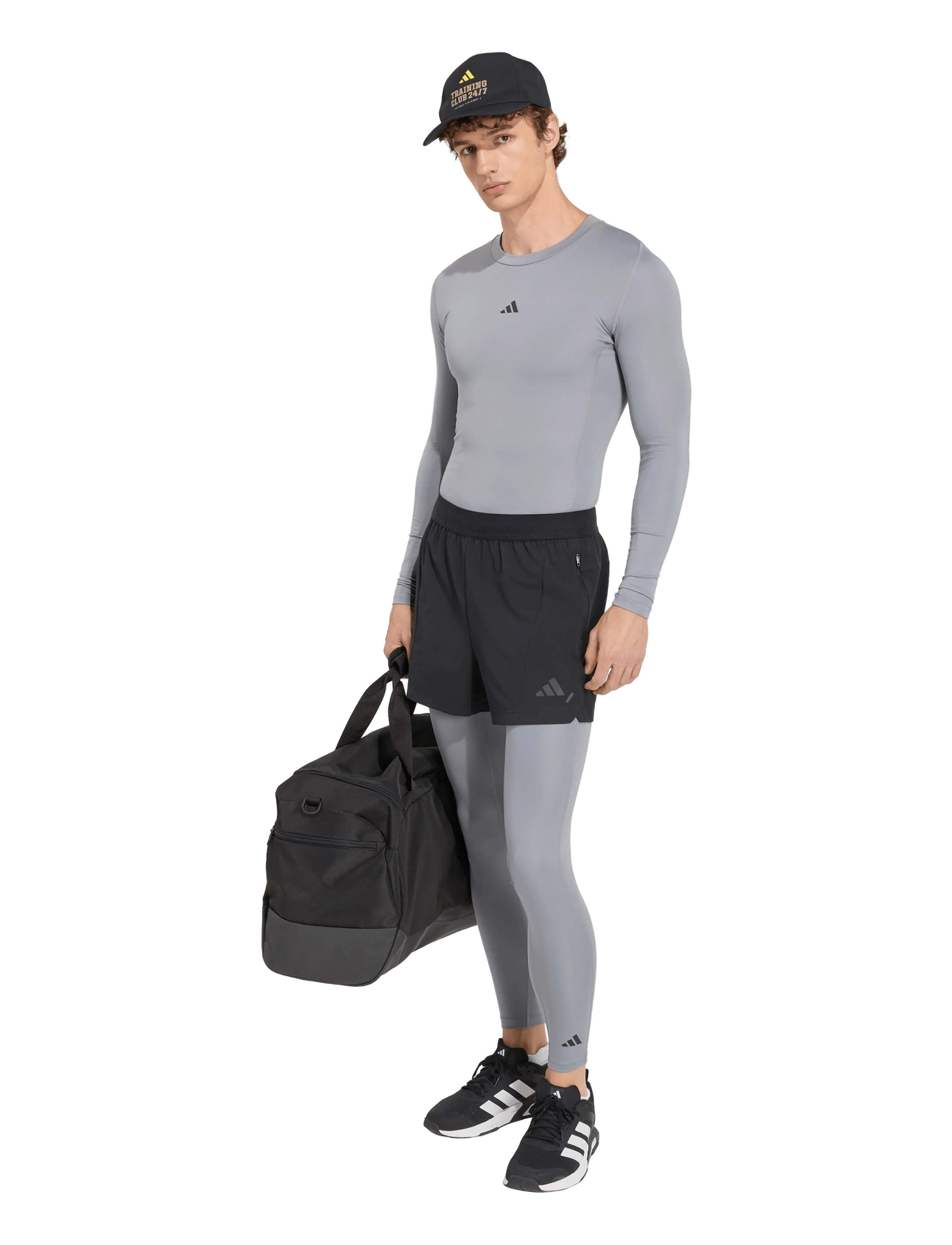 adidas Performance - TF BASE TIGHT - trainingstights - grey - 3