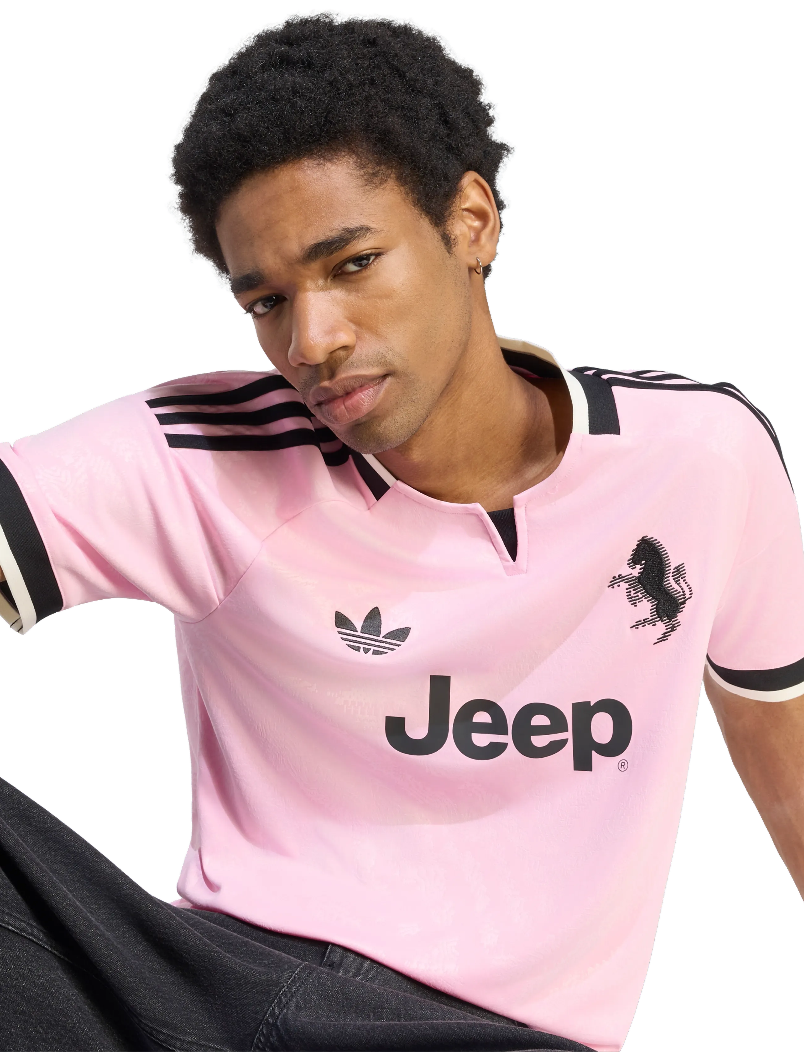 adidas Performance - JUVE A JSY - jalgpallisärgid - trupnk/black - 4