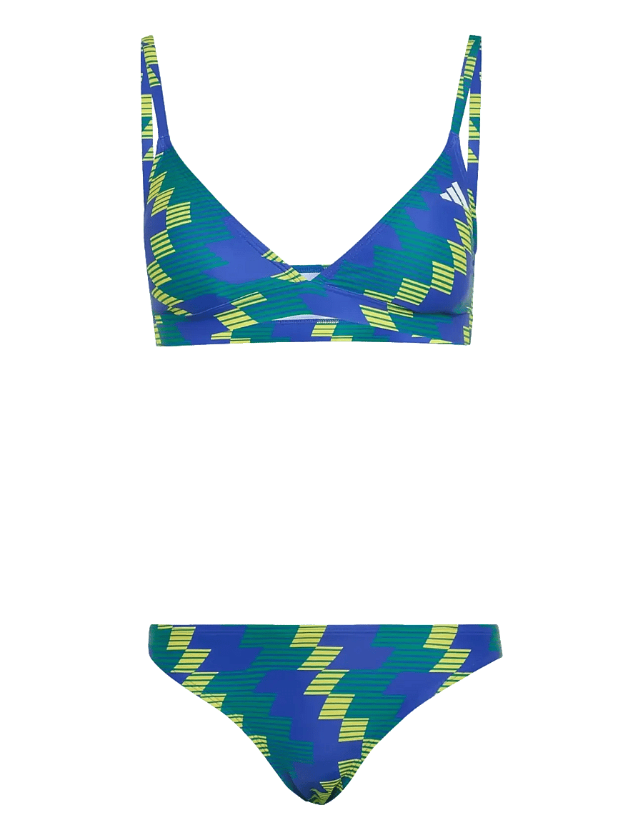 adidas Performance - FB AOP TRI BK S - driehoekige bikini - lucblu/bgreen - 1