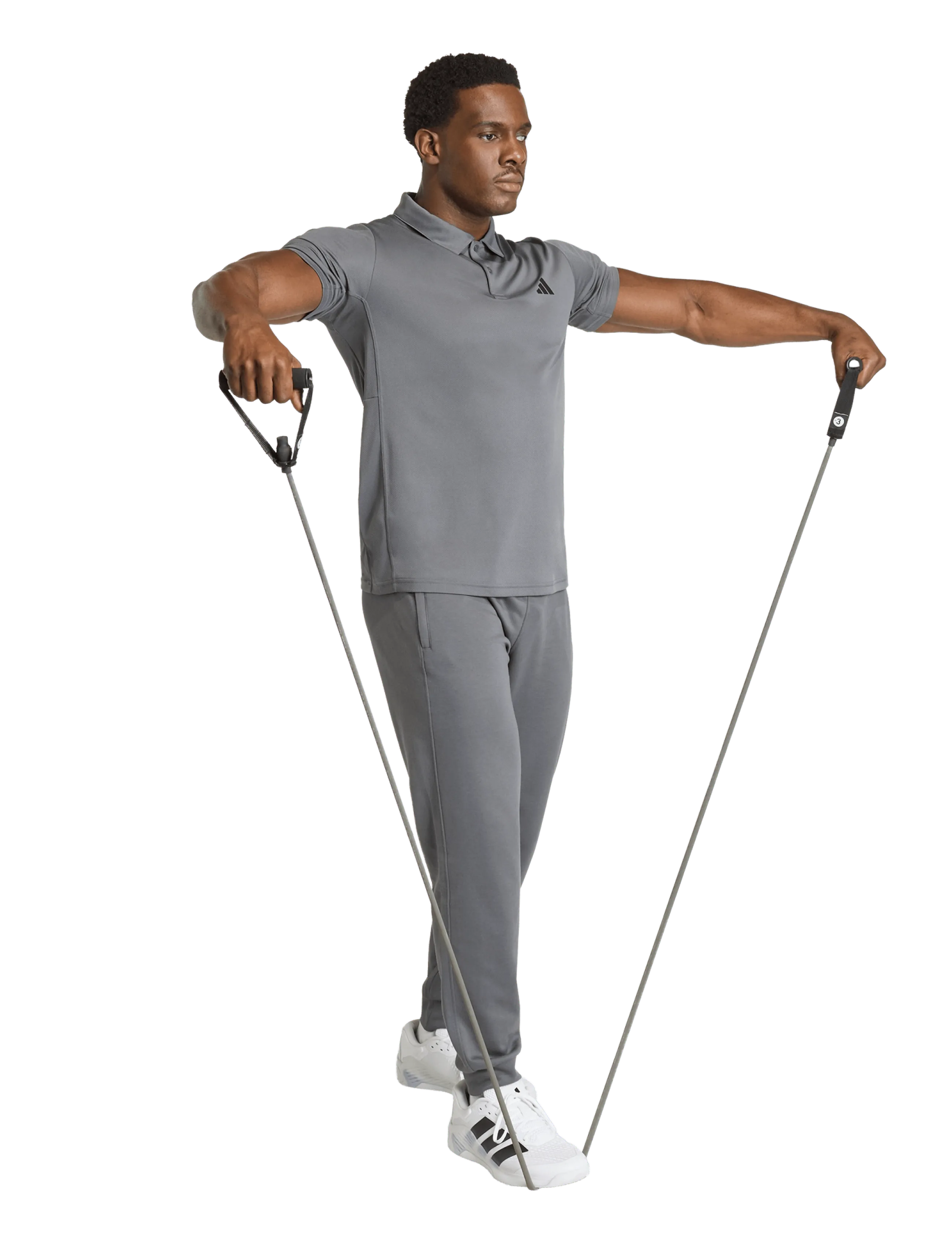 adidas Performance WE BAS POLO - Poloshirts - GREFIV / grey