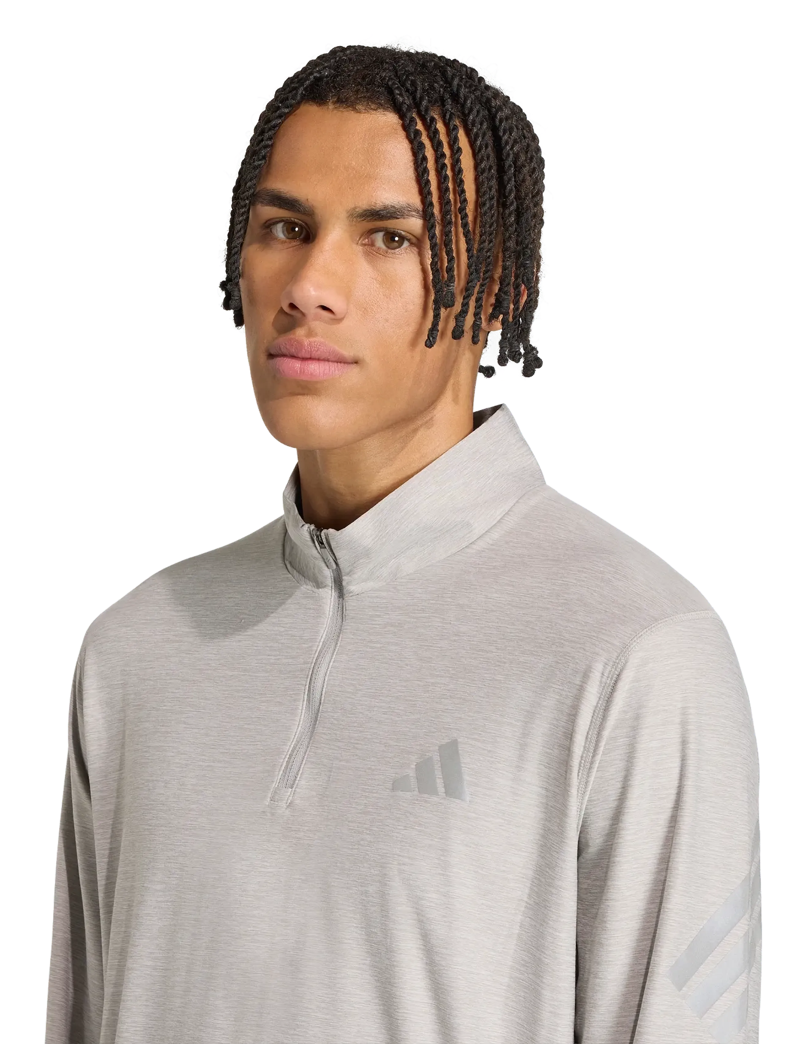 adidas Performance - ADI365/// ZIP M - langarmshirts - mgreyh - 3