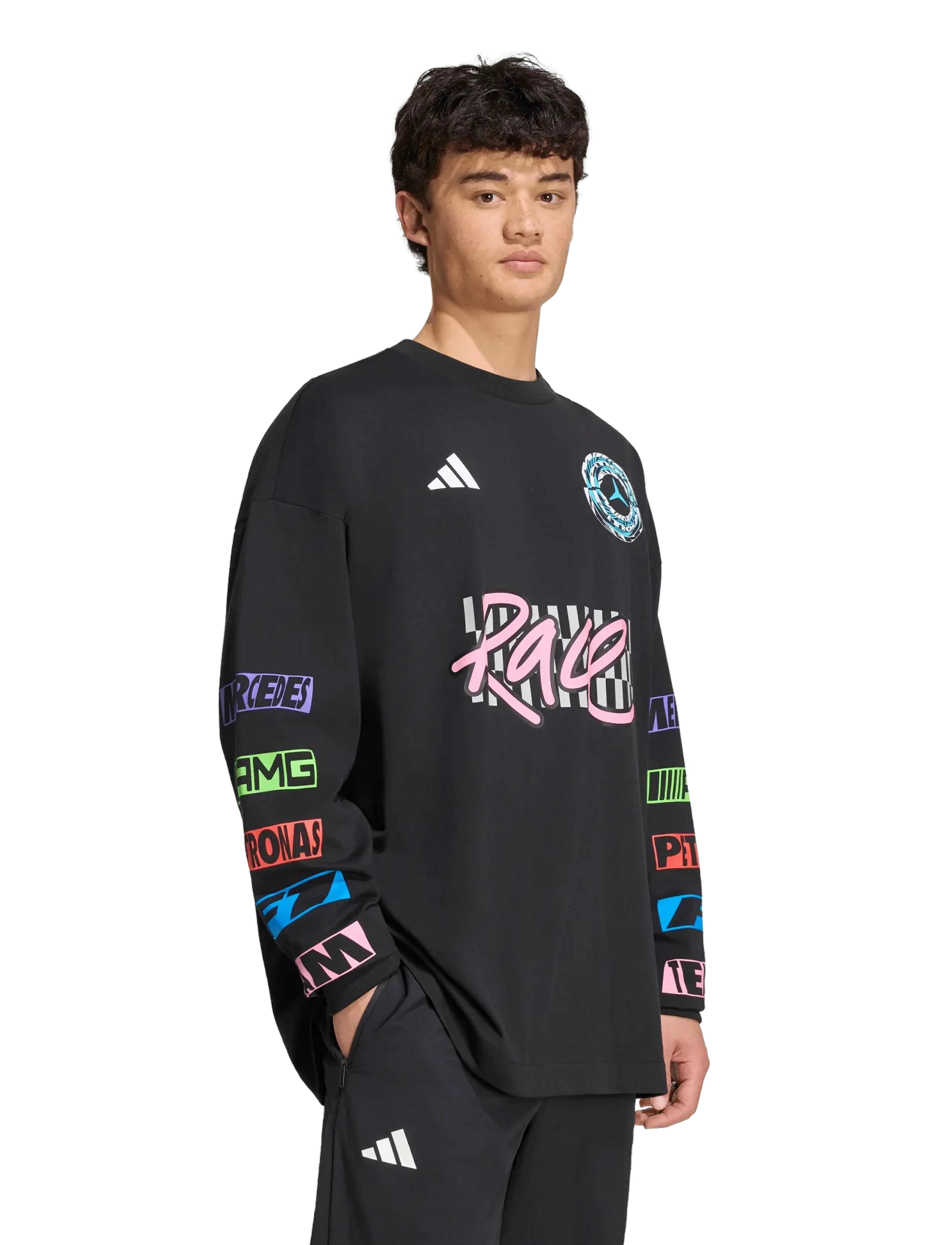 adidas Performance - MER LON LS TEE - black - 5