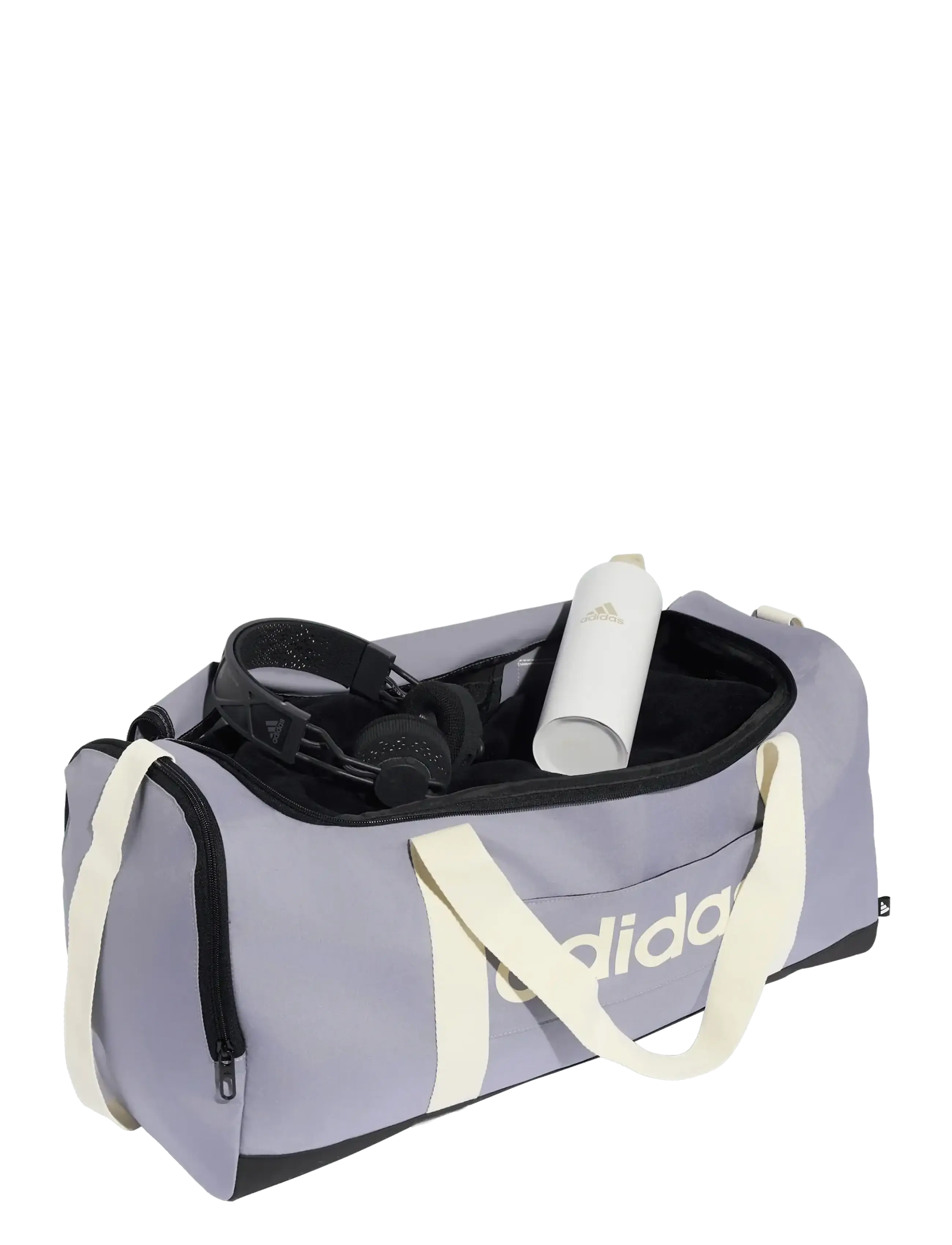 adidas Performance - LINEAR DUFFEL M - träningsväskor - slate/ivory - 2