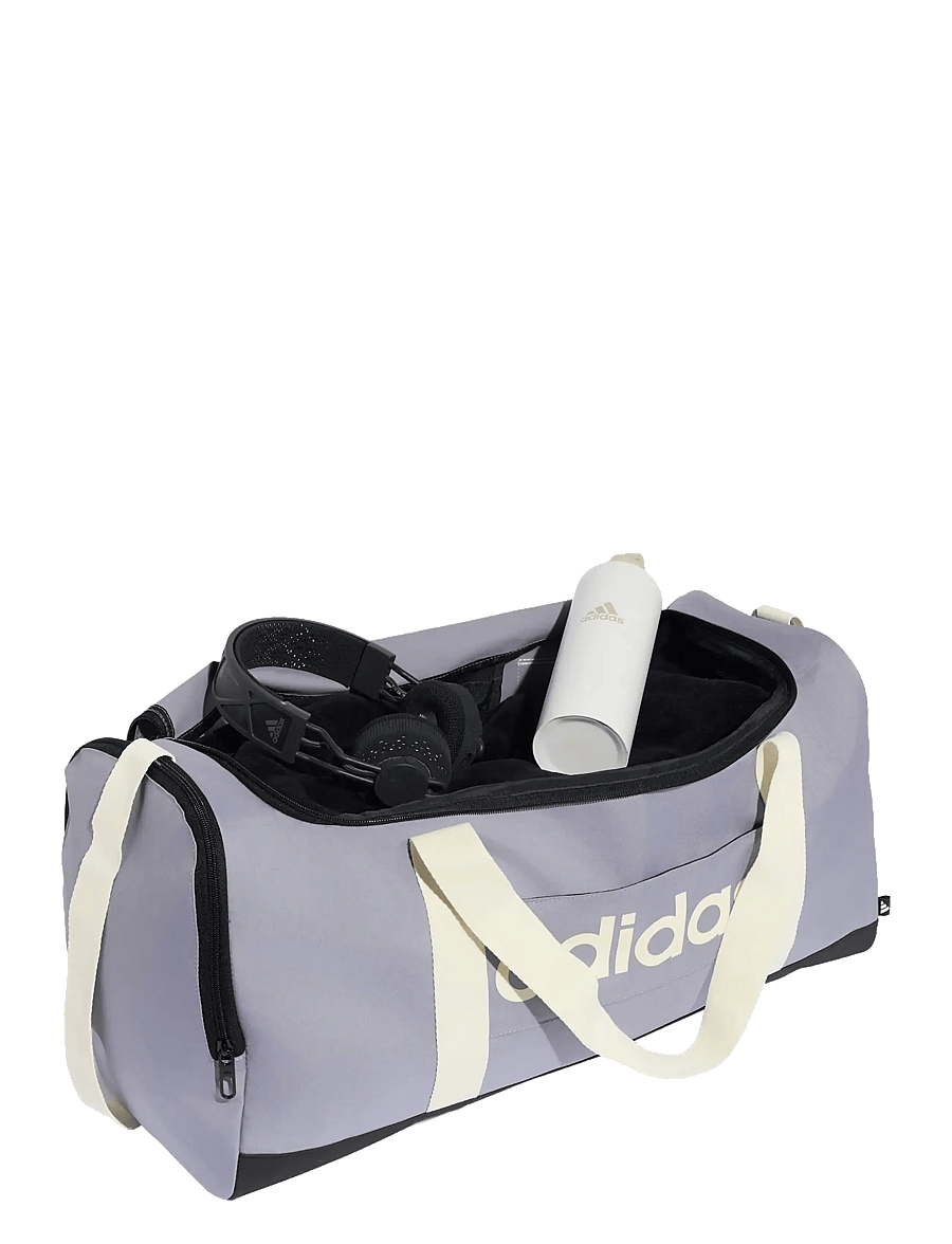 adidas Performance - LINEAR DUFFEL M - träningsväskor - slate/ivory - 2