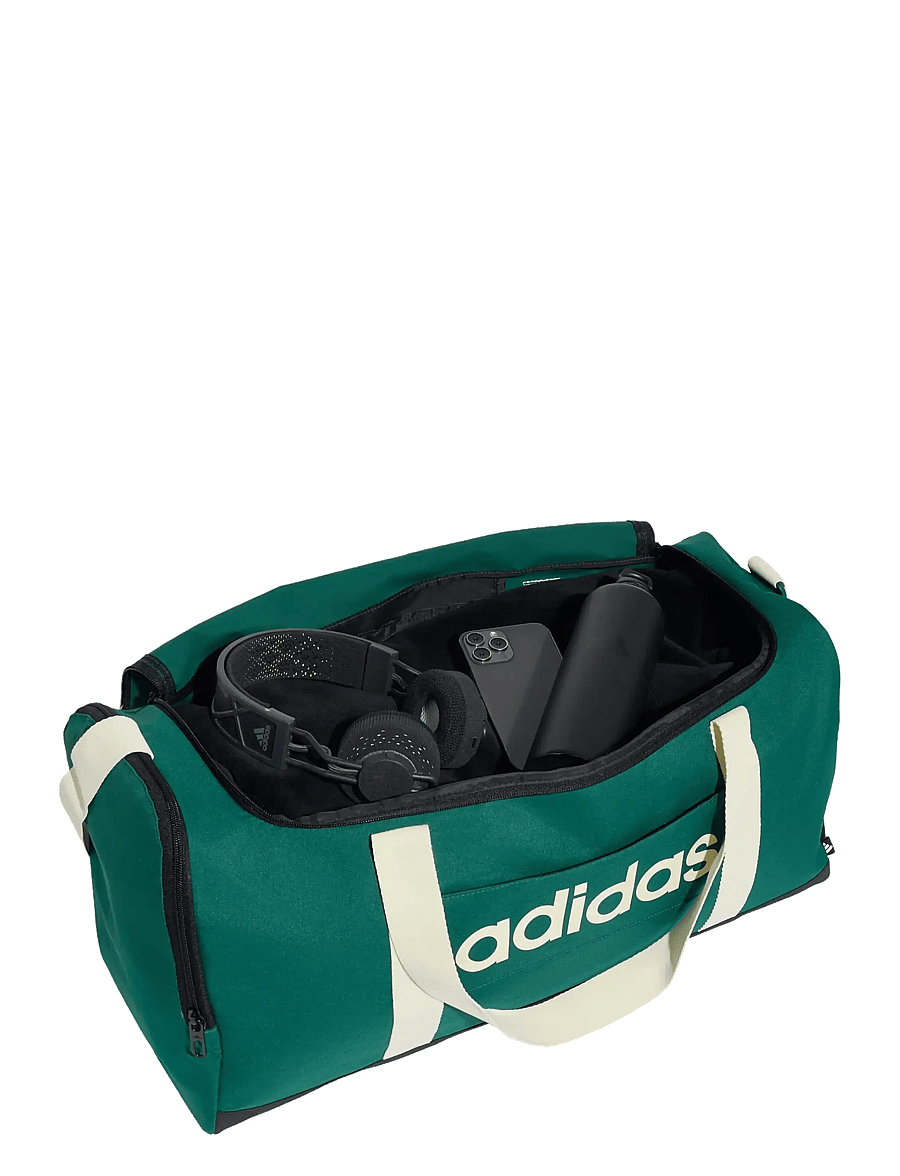 adidas Performance - LINEAR DUFFEL M - Æfingatöskur - cgreen/ivory - 2