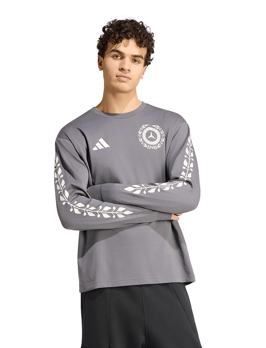 adidas Performance - MER SA TEE LS M - langarmshirts - granit/owhite - 0