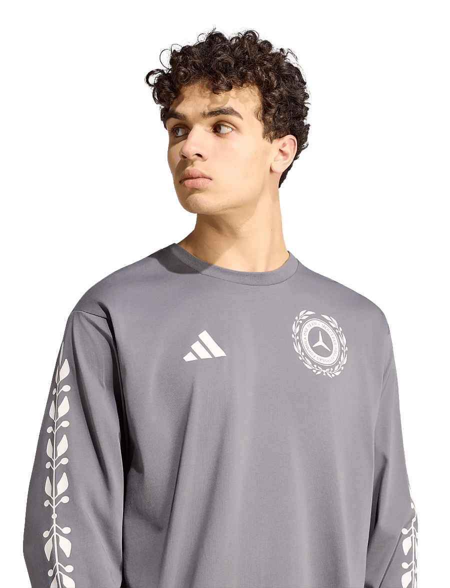 adidas Performance - MER SA TEE LS M - langarmshirts - granit/owhite - 2