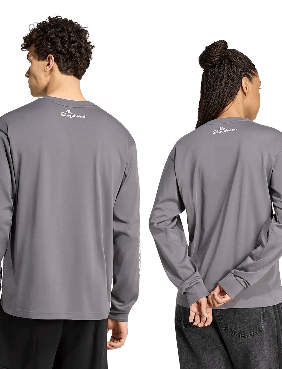 adidas Performance - MER SA TEE LS M - langarmshirts - granit/owhite - 4