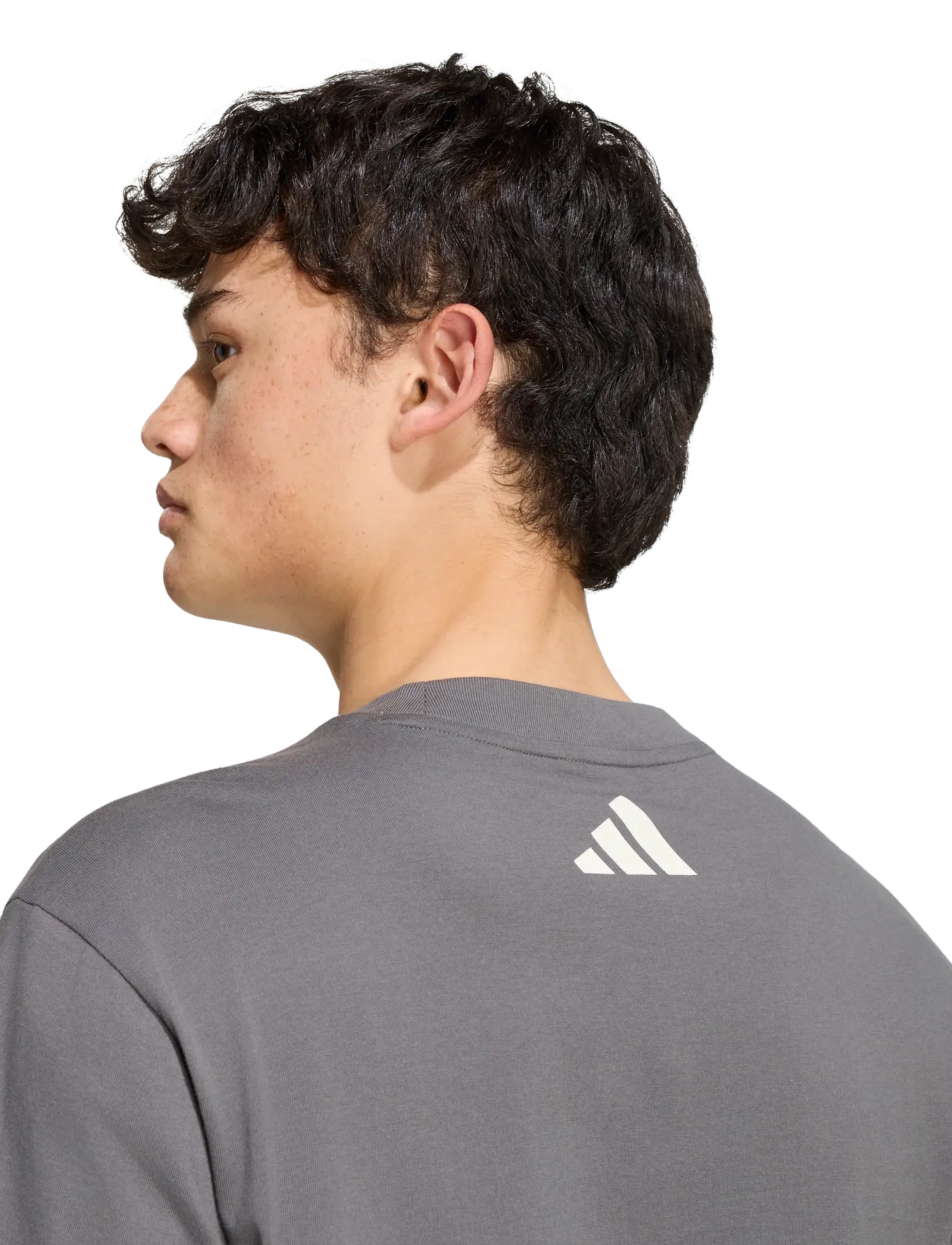 adidas Performance - MER SA TEE 03 - t-shirts - granit/owhite - 4