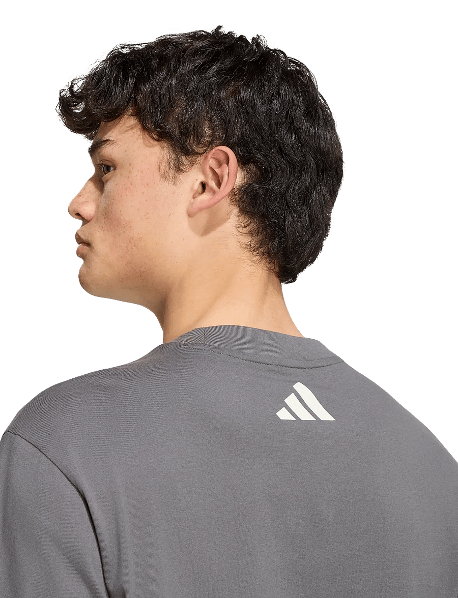 adidas Performance - MER SA TEE 03 - t-shirts - granit/owhite - 4