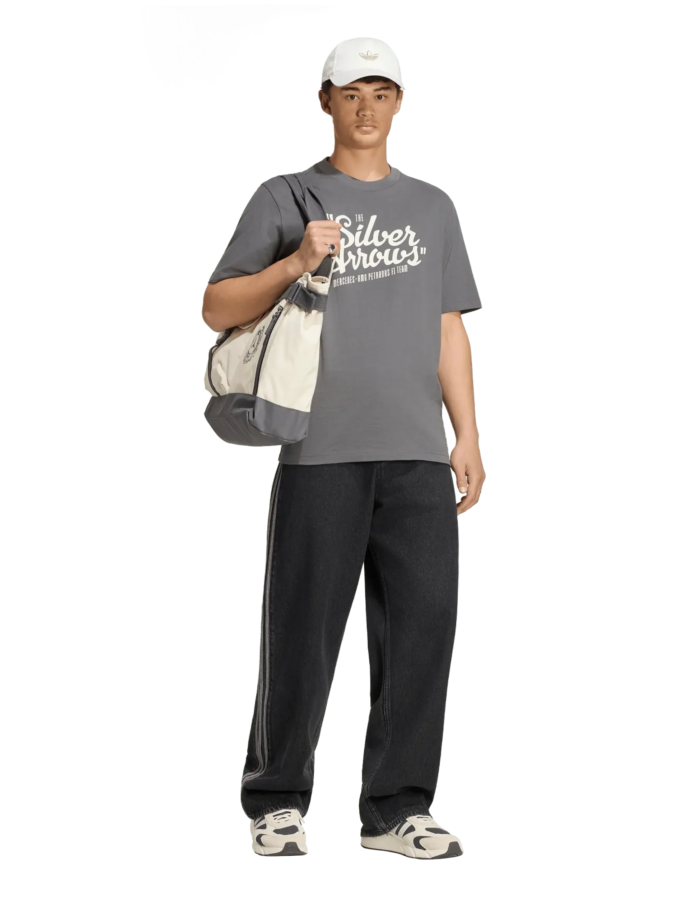 adidas Performance - MER SA TEE 03 - t-shirts - granit/owhite - 5