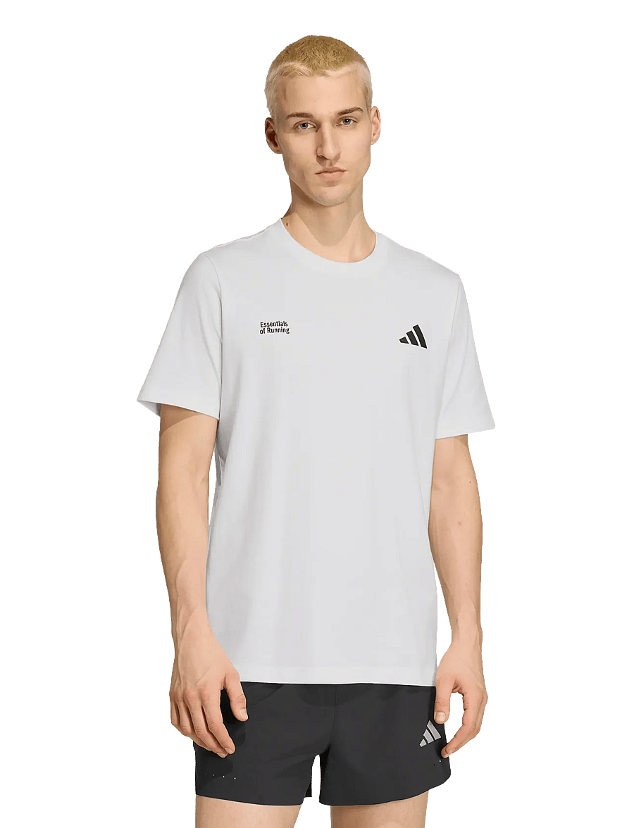 adidas Performance - M RUN ESS G T - t-särgid - white - 2