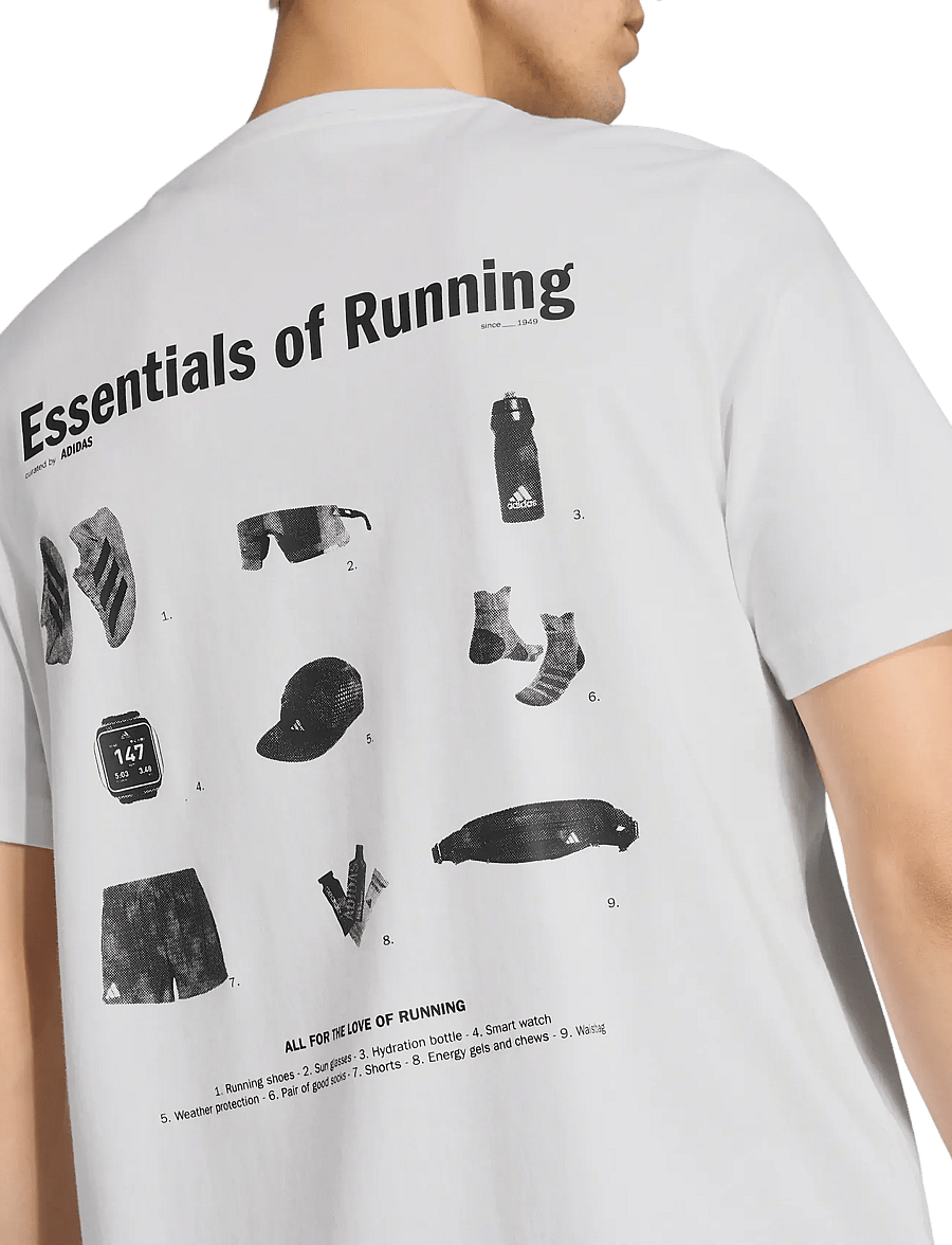 adidas Performance - M RUN ESS G T - t-särgid - white - 5