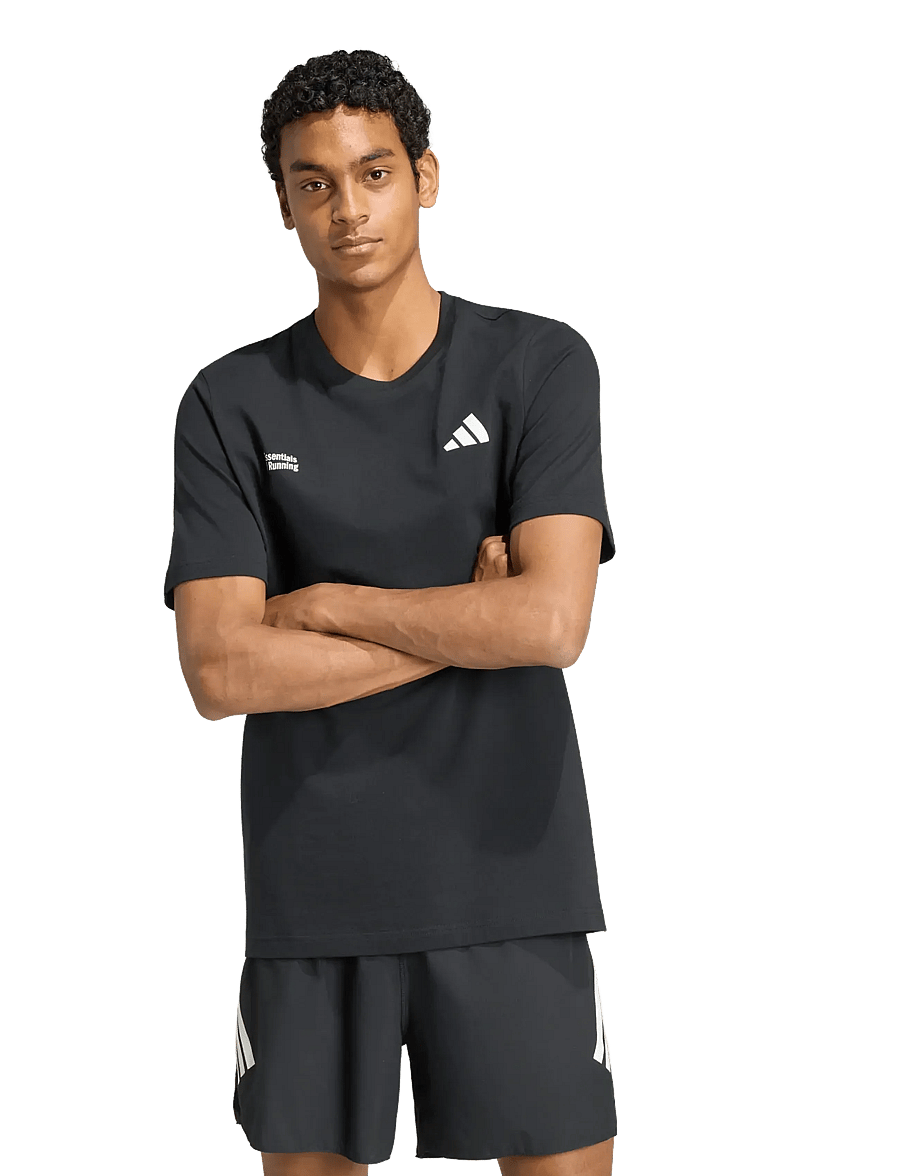 adidas Performance - M RUN ESS G T - t-särgid - black - 2